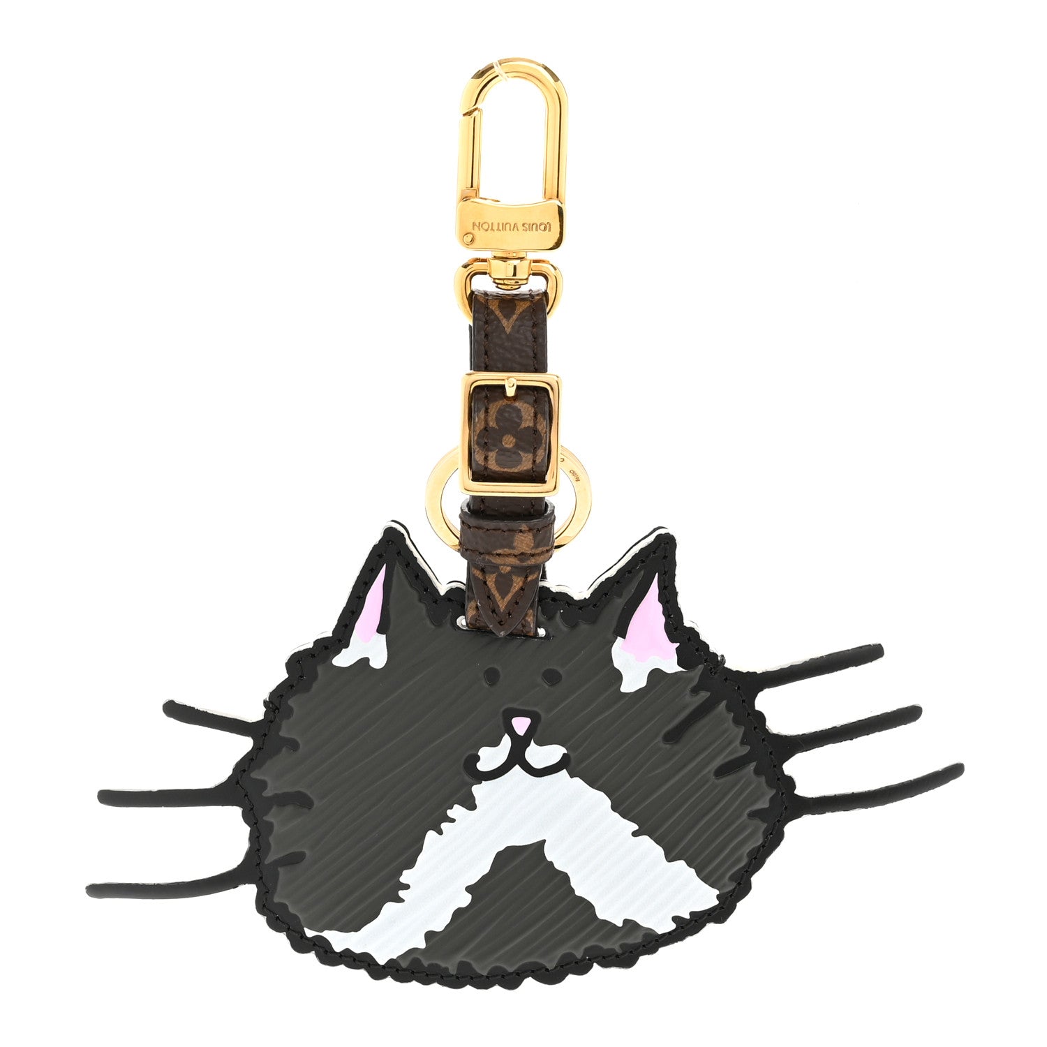 Louis Vuitton Epi Monogram Catogram Bag Charm Key Holder Gris