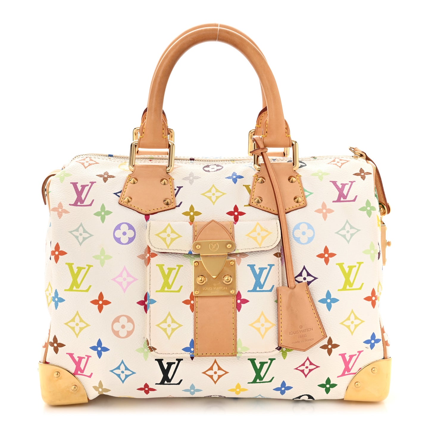 Monogram Multicolor Speedy 30 White