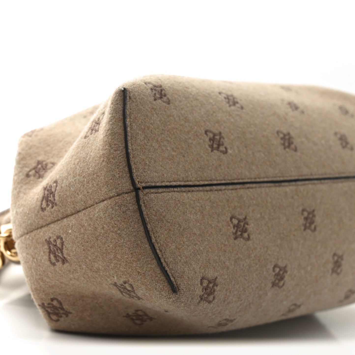 Flannel Karligraphy Embroidered Medium Fendi First Camel