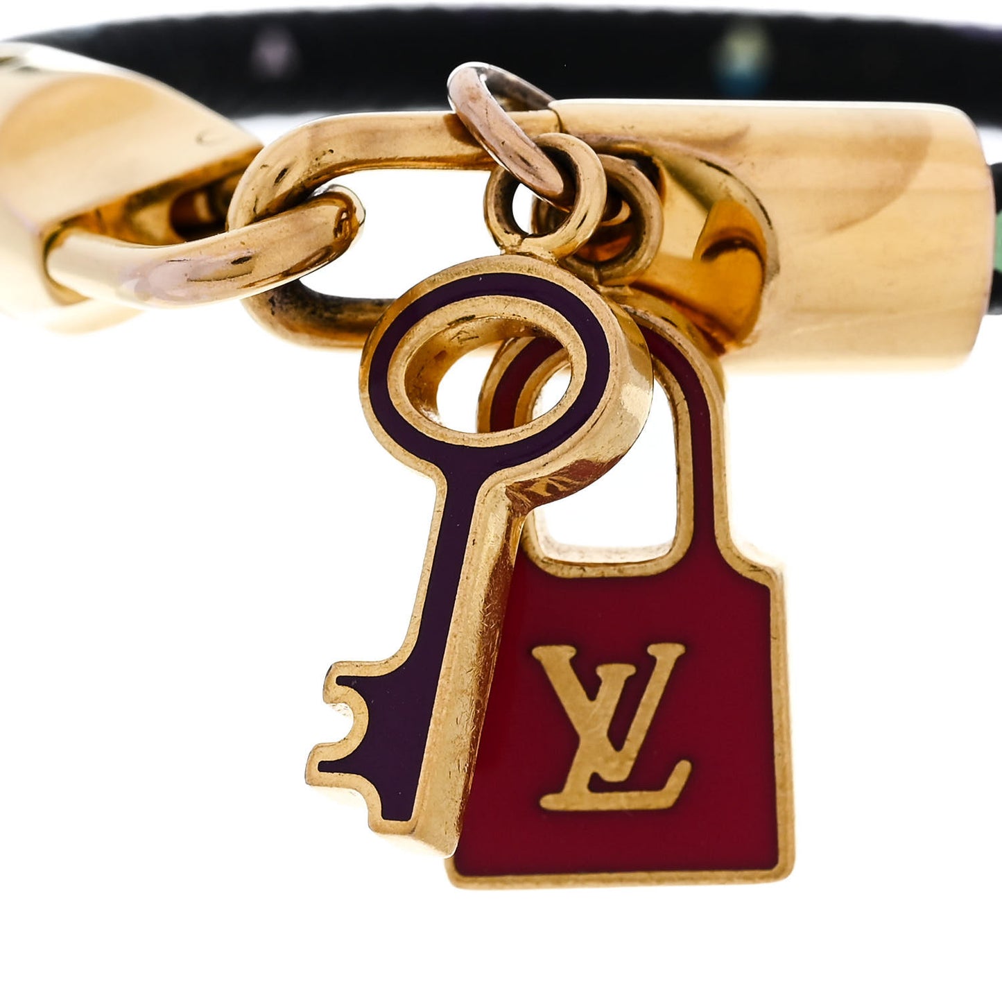 Monogram Multicolor Luck It Bracelet 17 Black