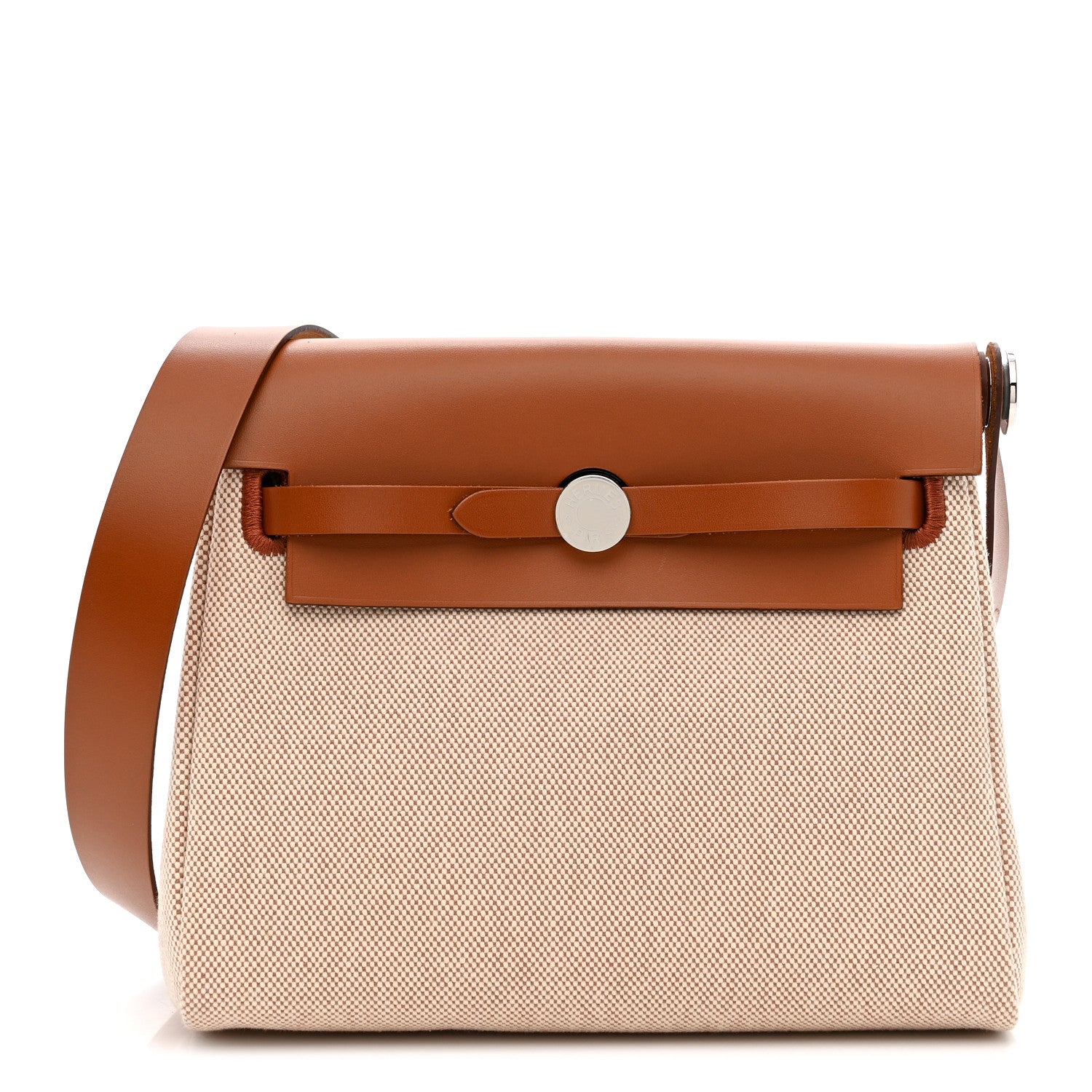 Hermes H Viking Vache Hunter Herbag Zip Retourne 20 Ecru Beige