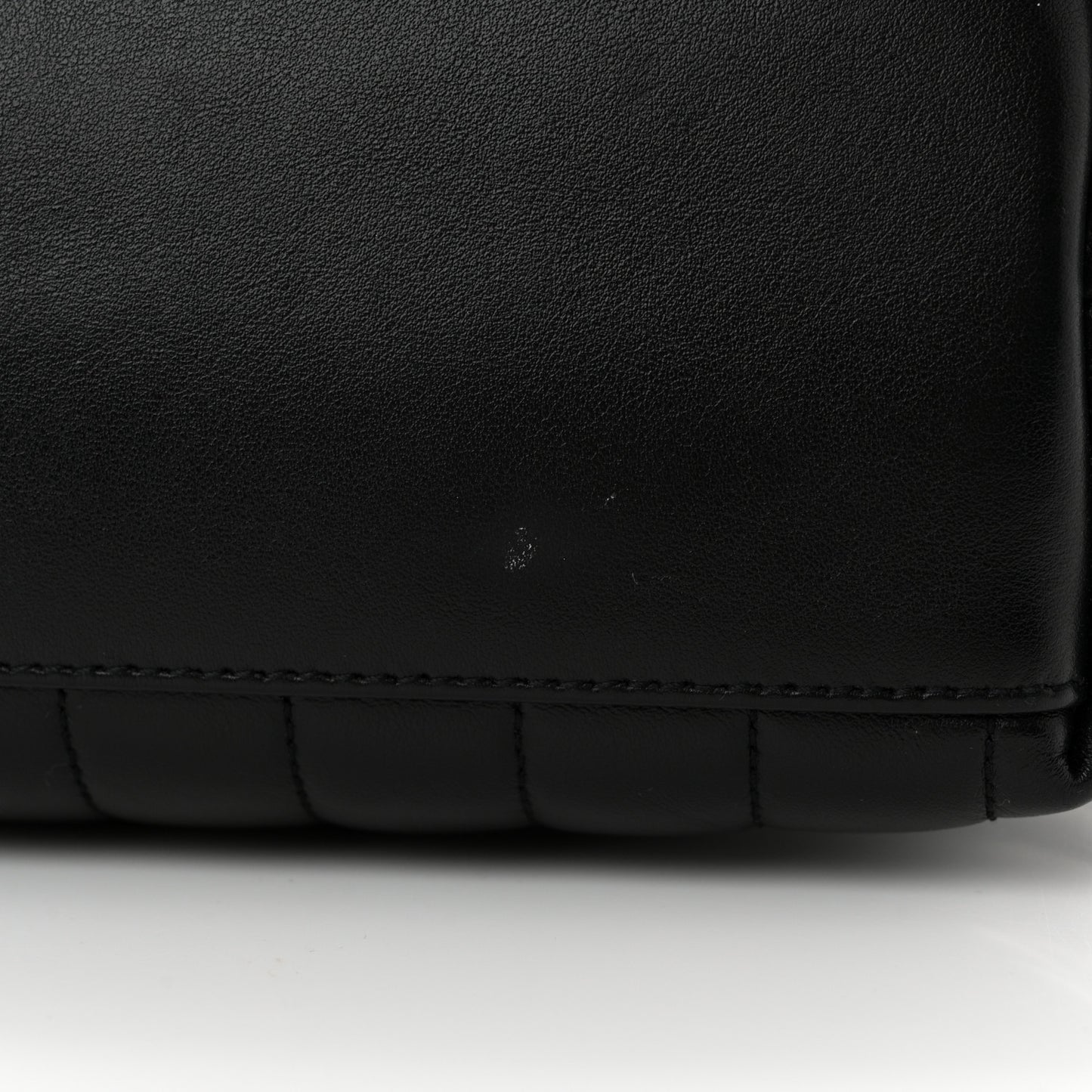 Calfskin Y Quilted Monogram Medium Loulou Chain Satchel Black