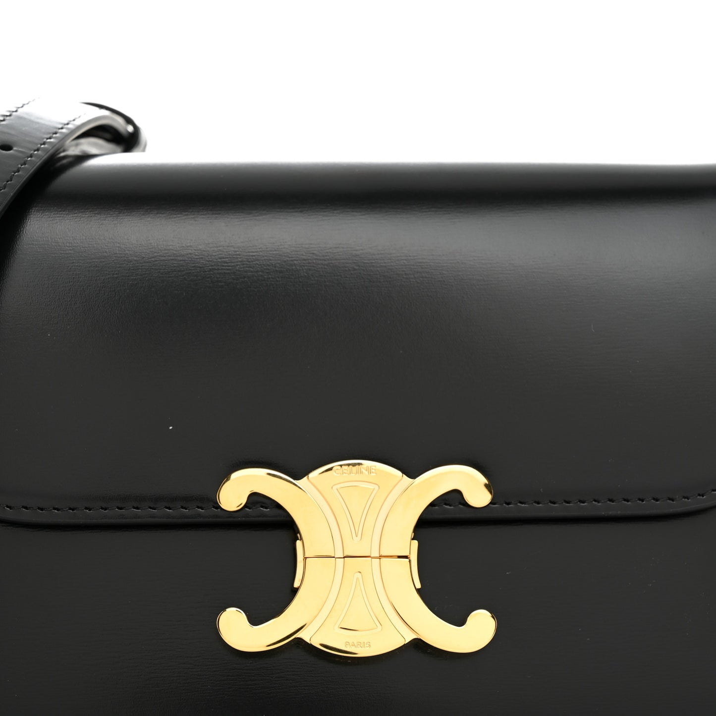Shiny Calfskin Teen Triomphe Black