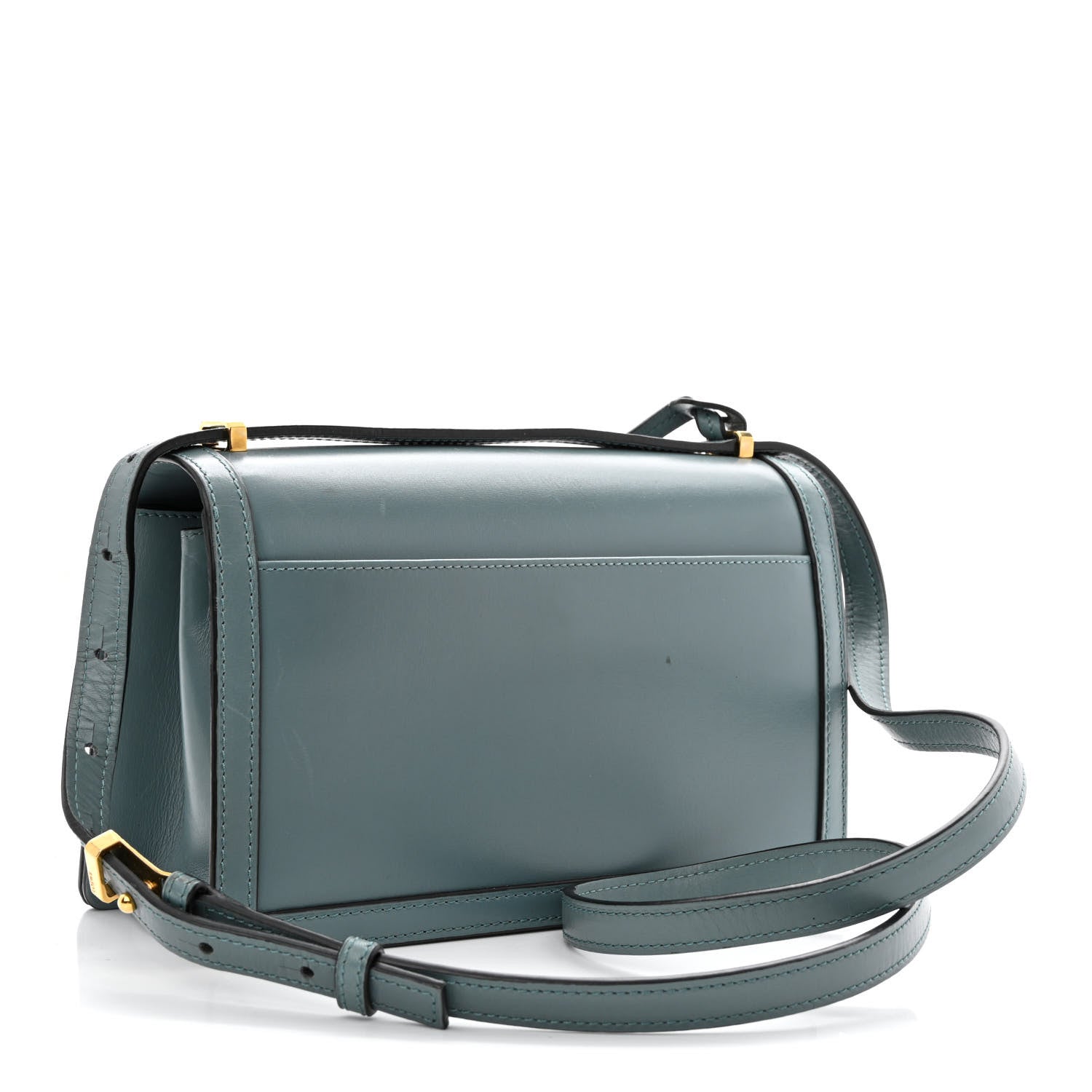 Loewe Calfskin Small Barcelona Shoulder Bag Stone Blue 3 of 15