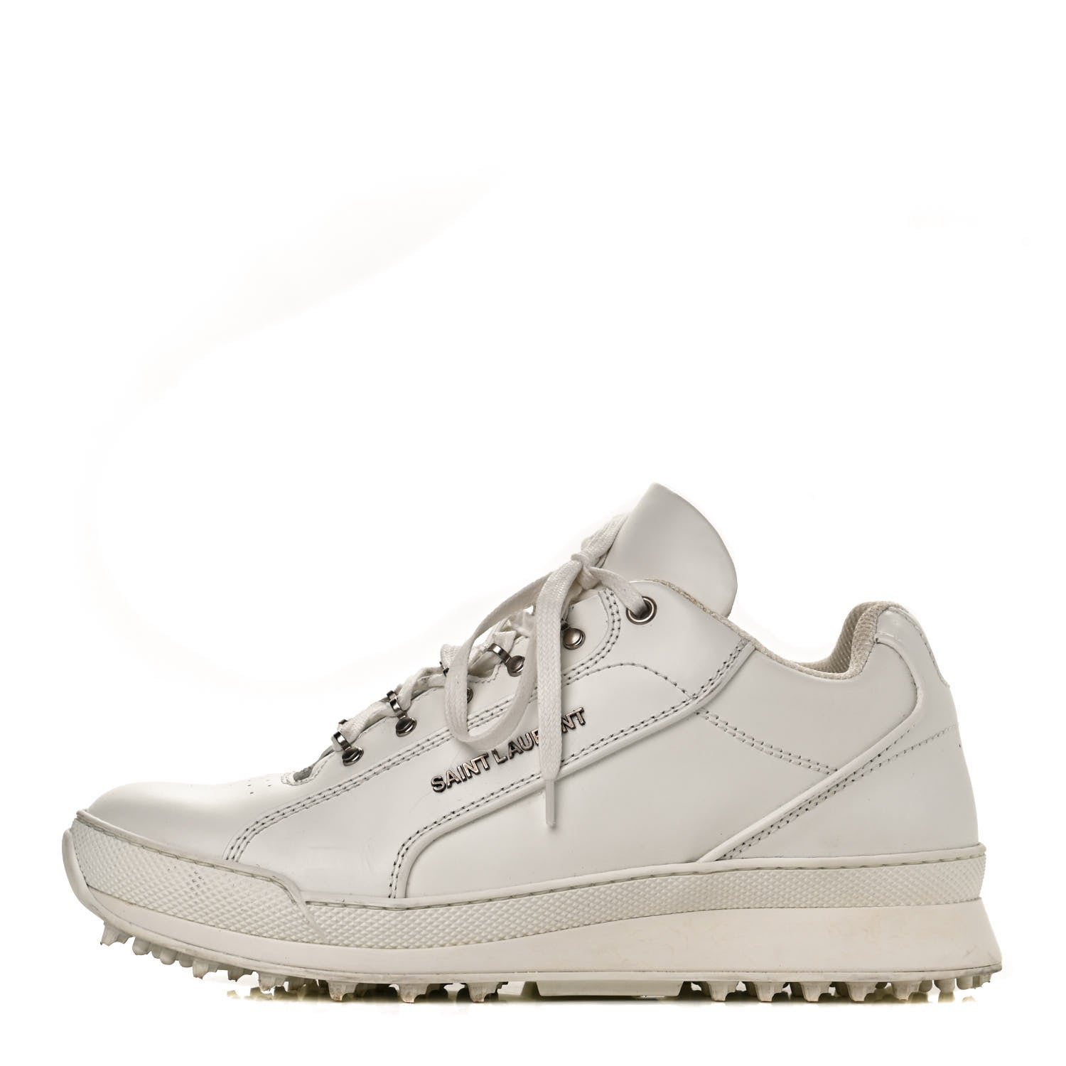 Saint Laurent Calfskin Jump Low Top Sneakers 40 White 1060146