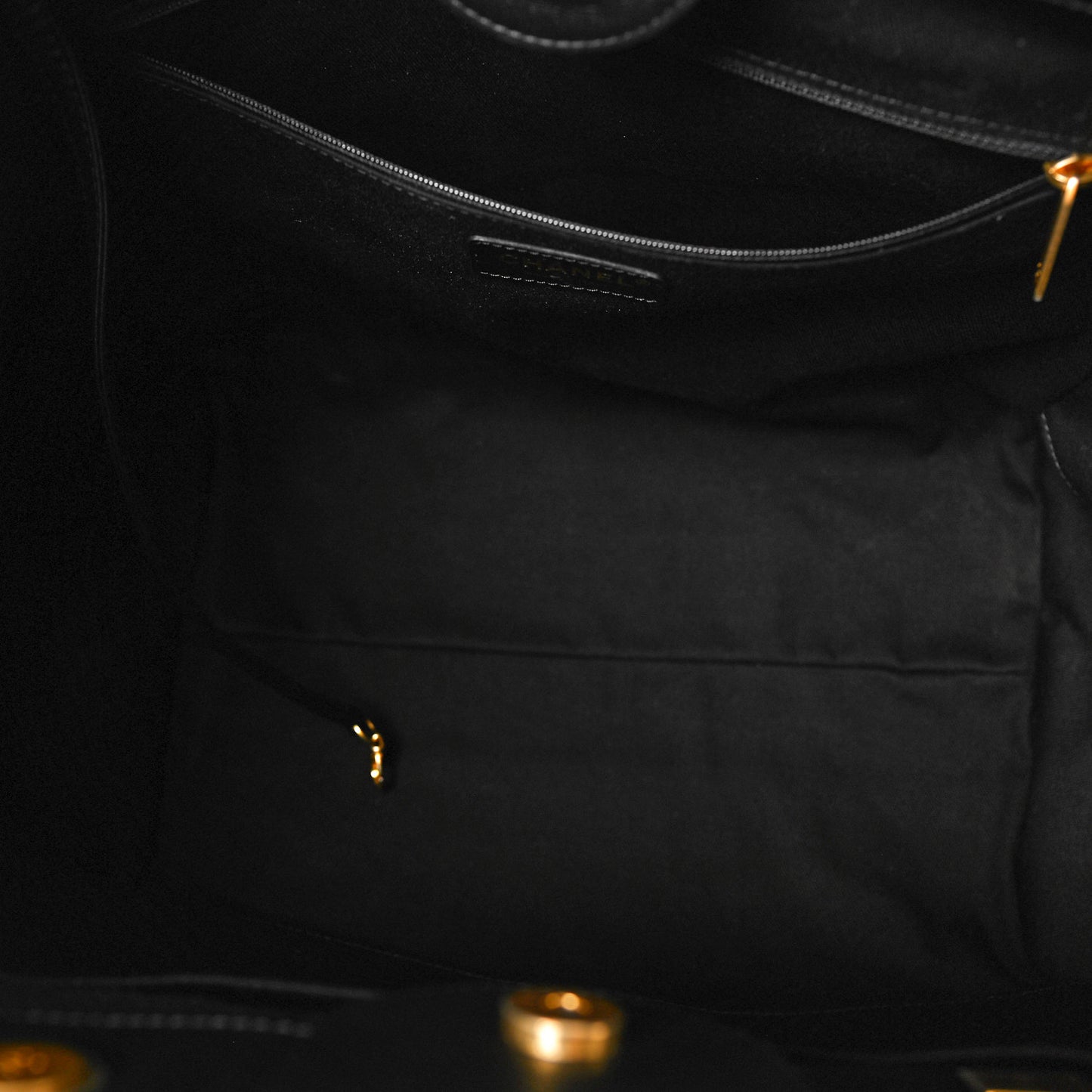 Calfskin Knit Medium Deauville Tote Black Grey