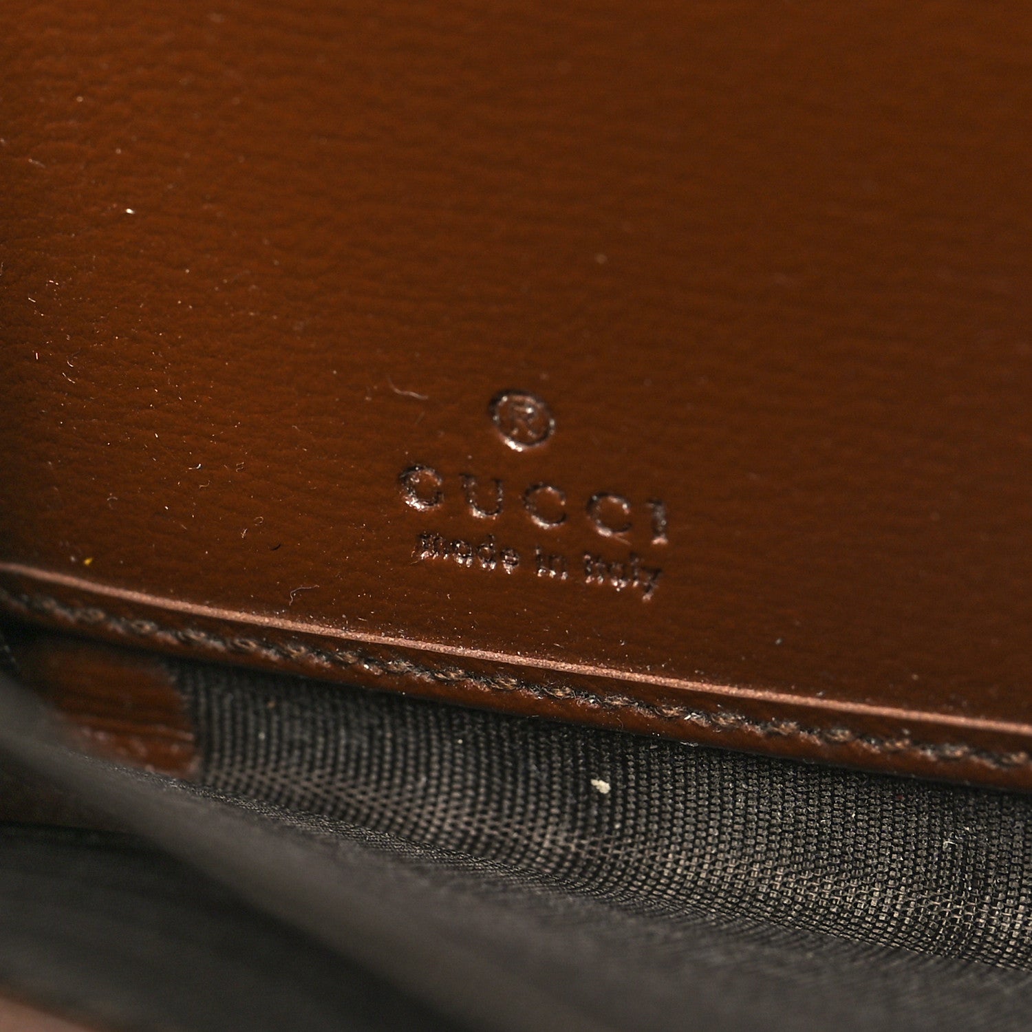 Gucci GG Supreme Monogram Azalea Calfskin Horsebit 1955 Zip Around Wallet Beige Ebony Brown Sugar 6 of 12