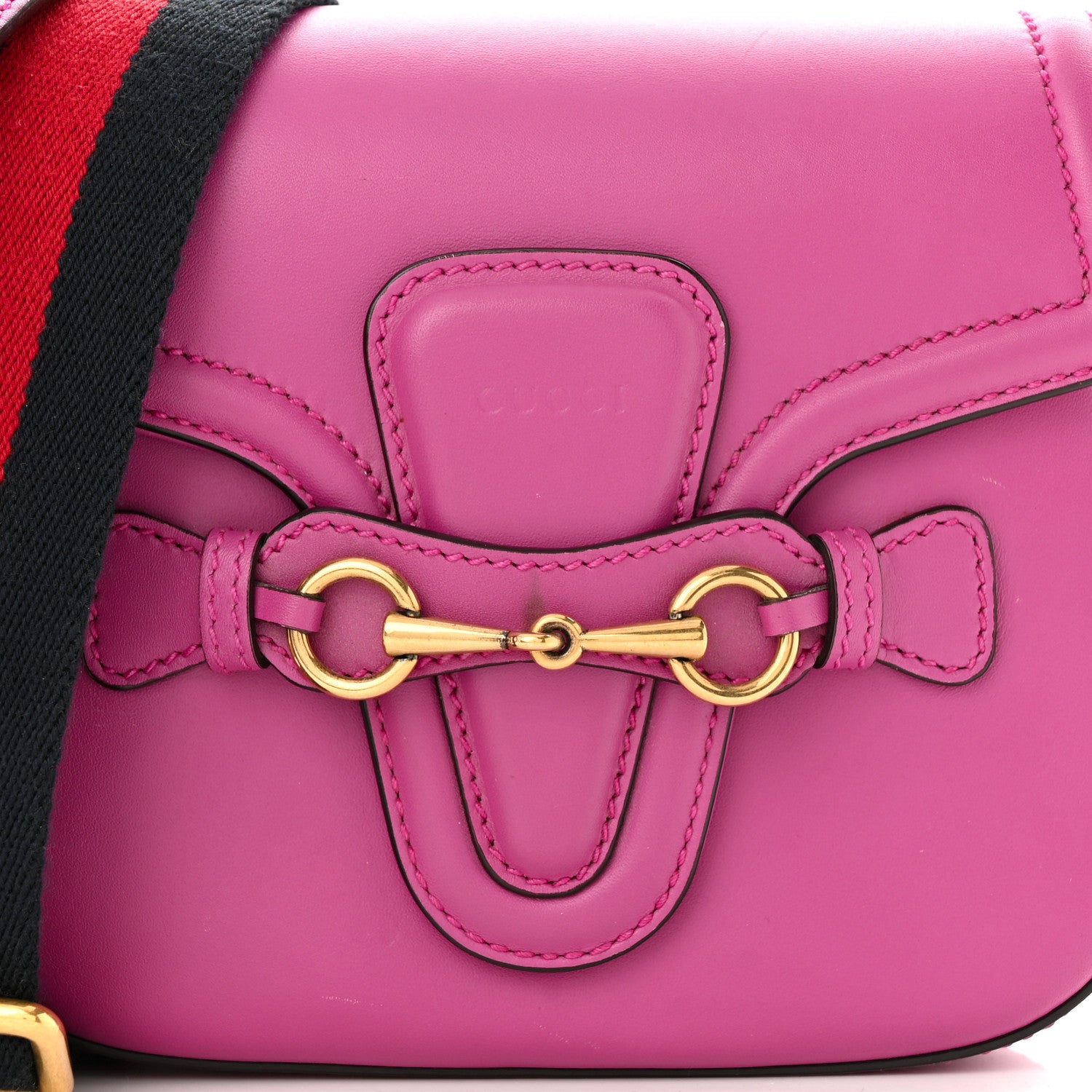 Gucci Ruinart Calfskin Small Lady Web Shoulder Bag New Rosette 8 of 12