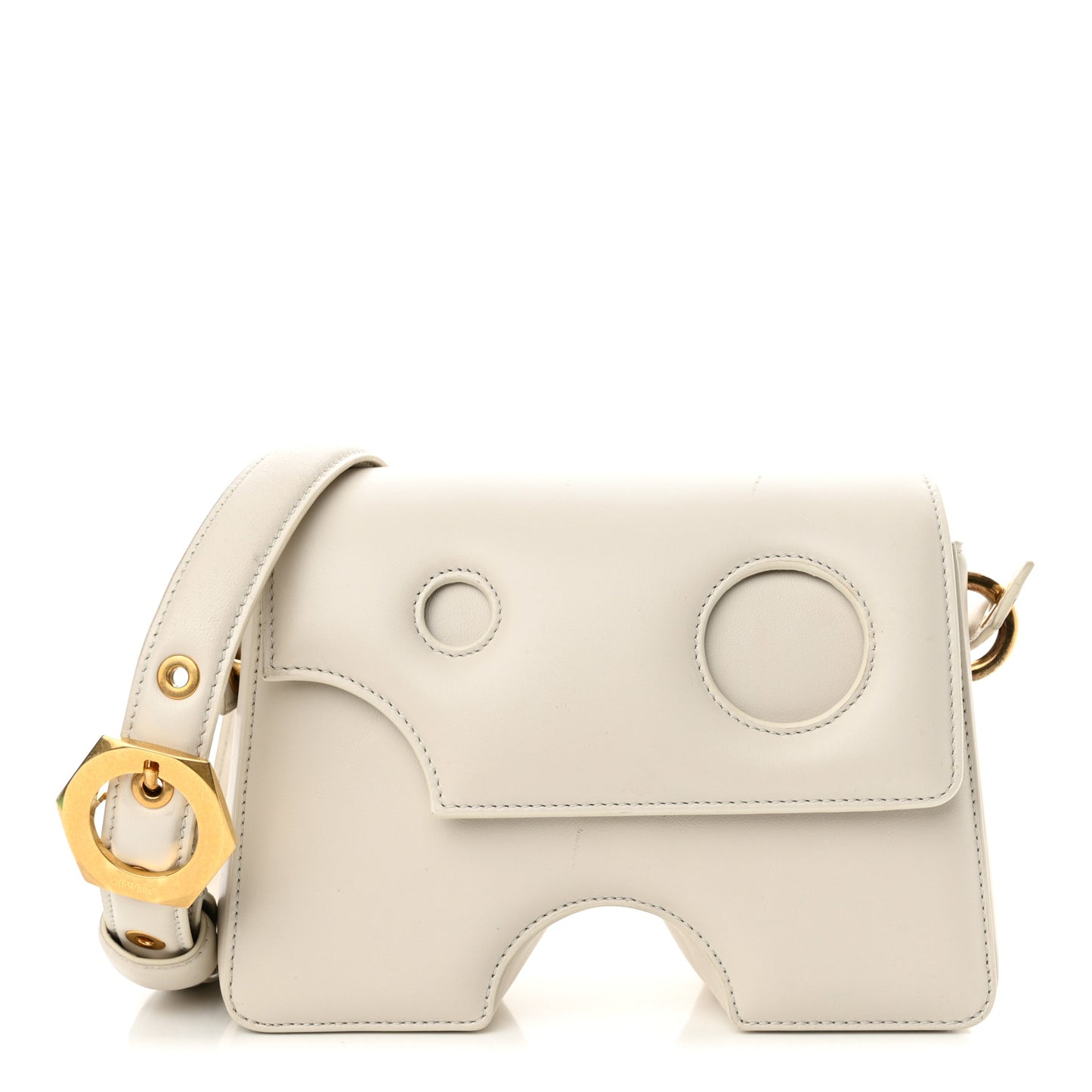 Calfskin Burrow 22 Shoulder Bag Beige