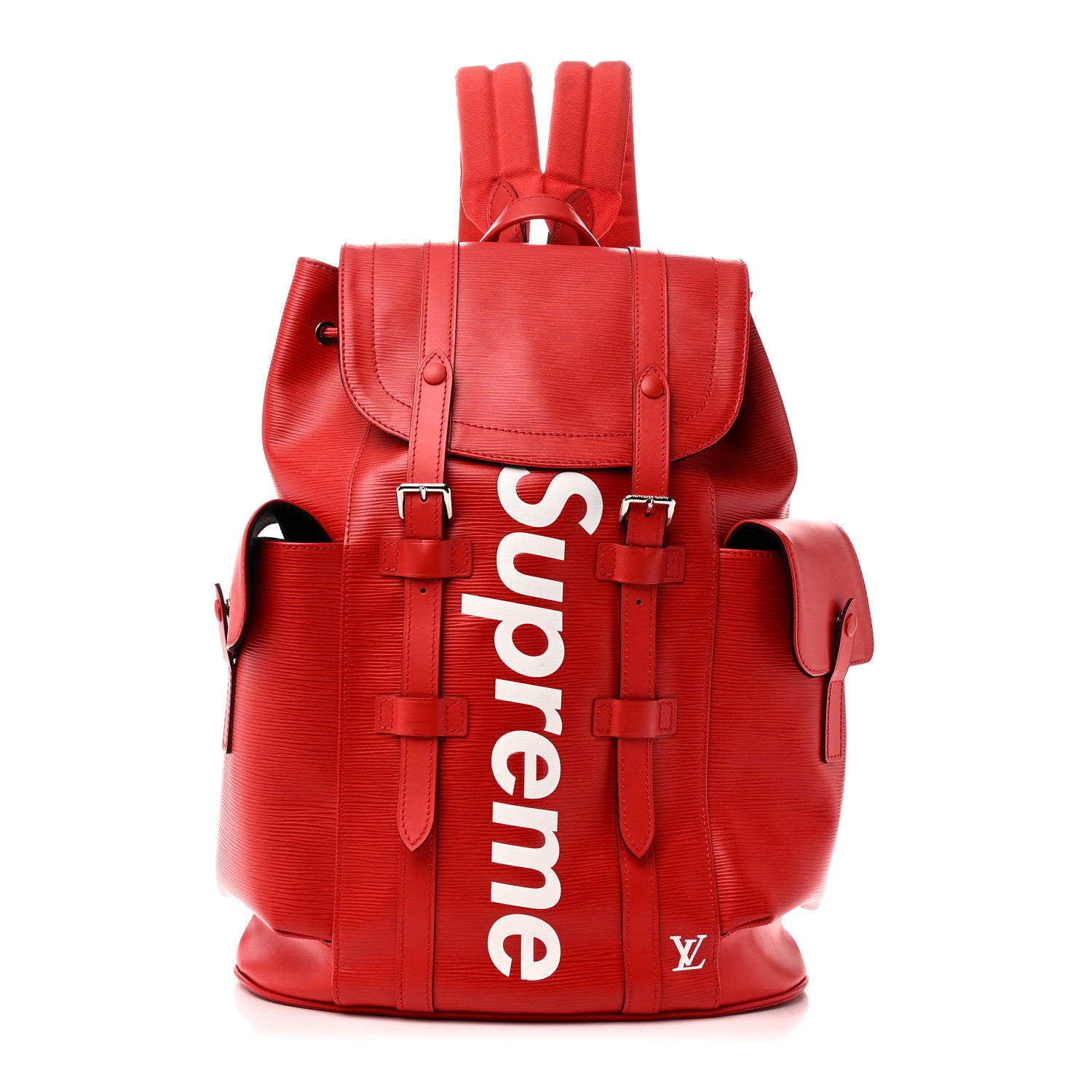 louis vuitton christopher backpack pm red Supreme Epi Justin Reed The houses classic backpack Louis Vuitton X SUPREME Epi