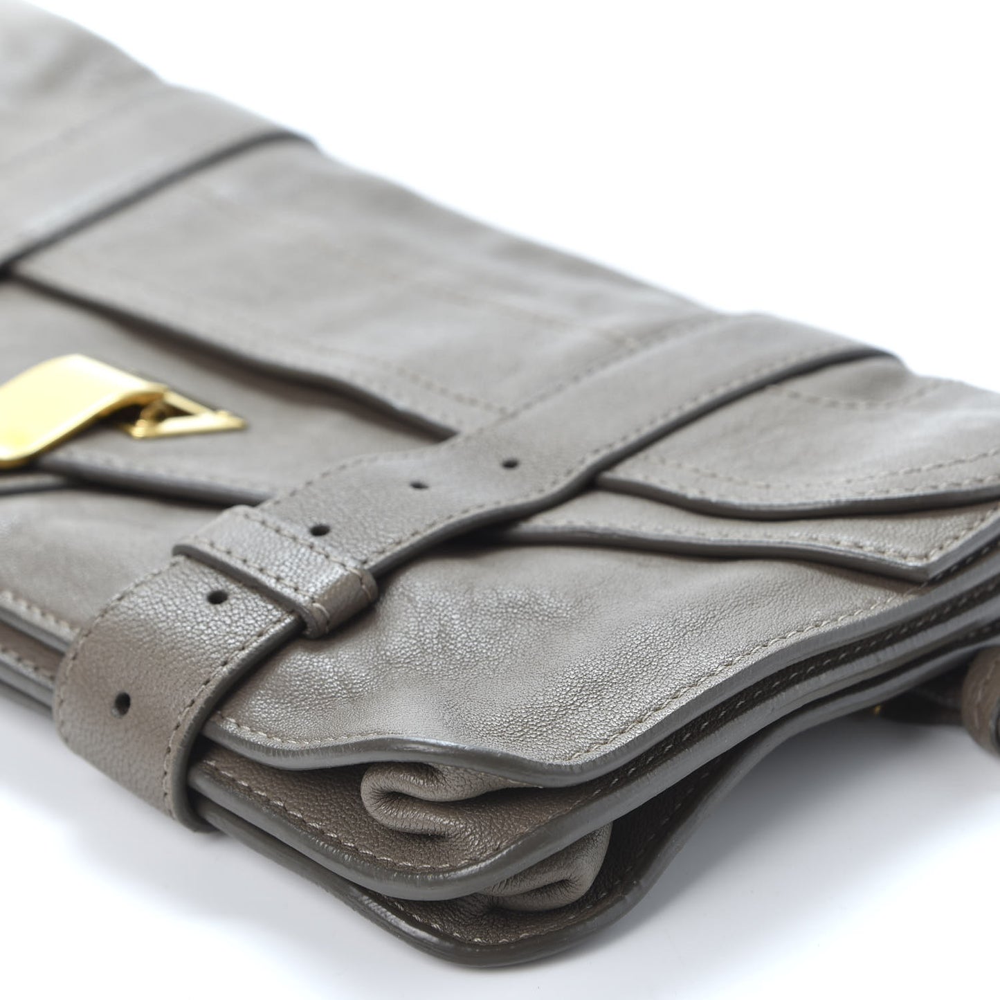 Lambskin PS1 Pochette Clutch Smoke