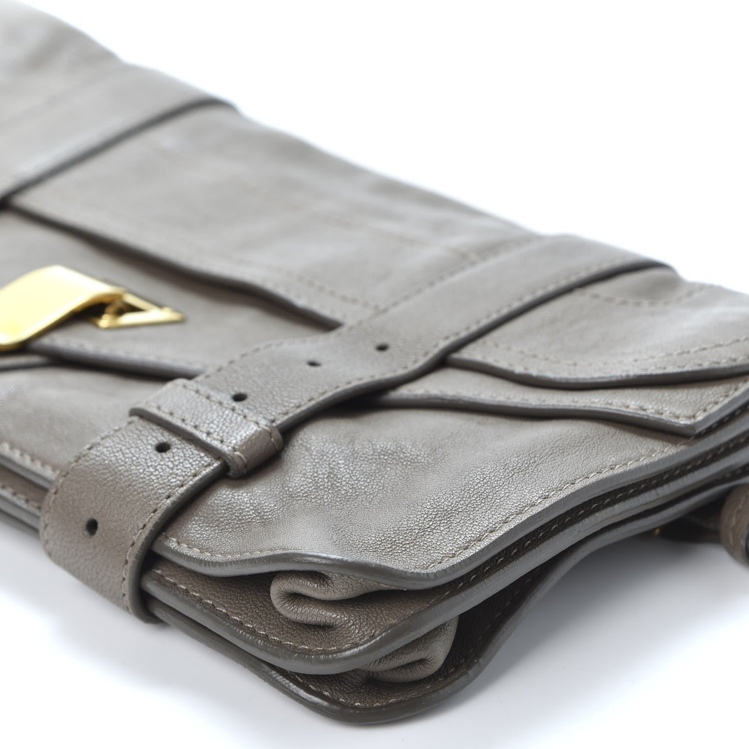 Proenza Schouler Lambskin PS1 Pochette Clutch Smoke 6 of 10