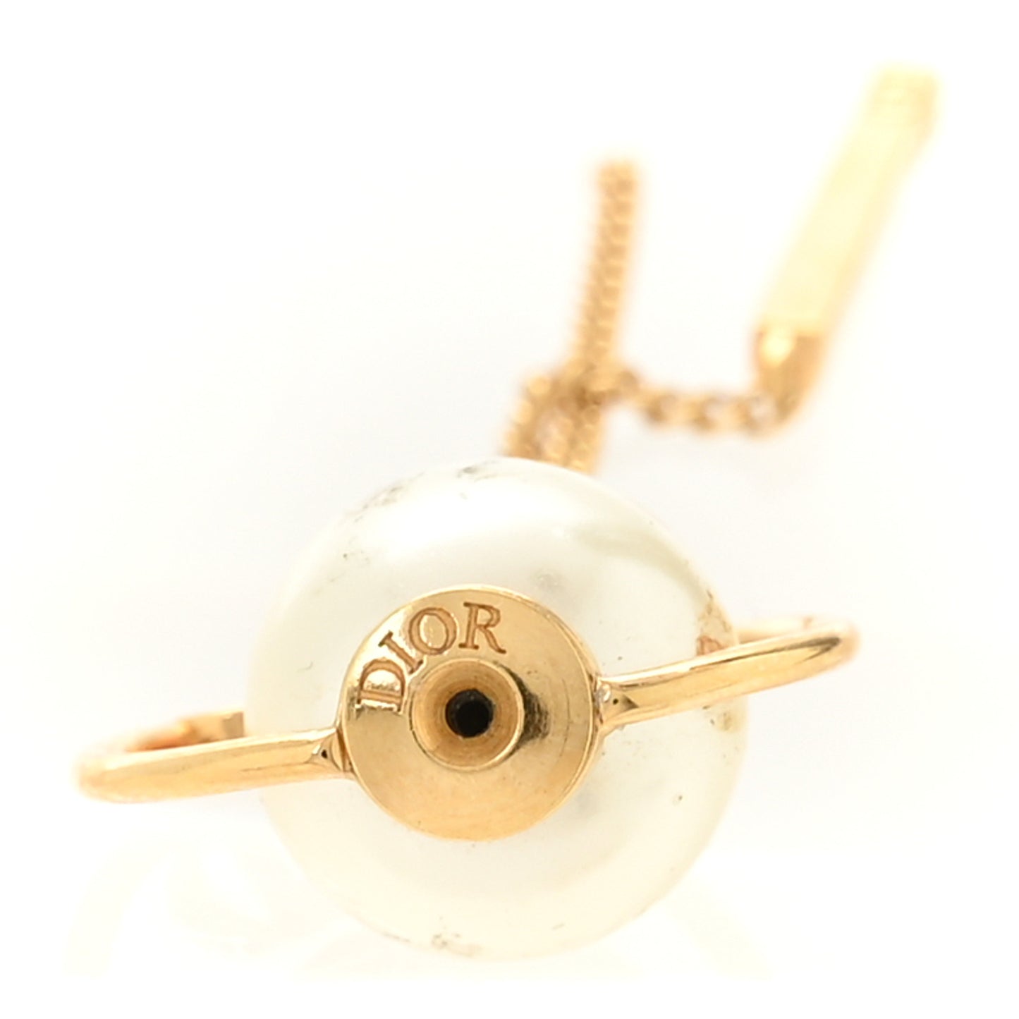 Pearl Tribales Dangle Chain Earrings Gold