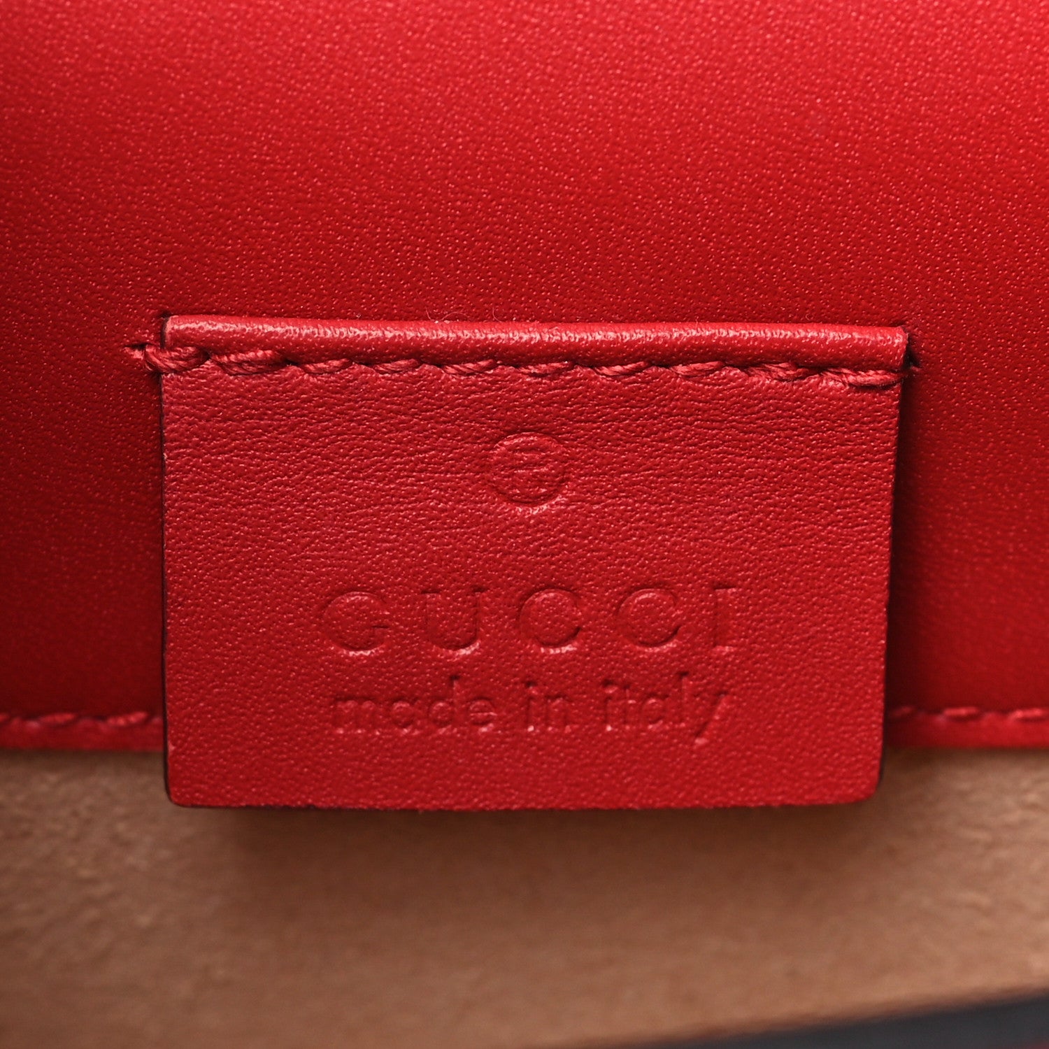 Gucci Calfskin Super Mini Sylvie Chain Shoulder Bag Hibiscus Red 6 of 13