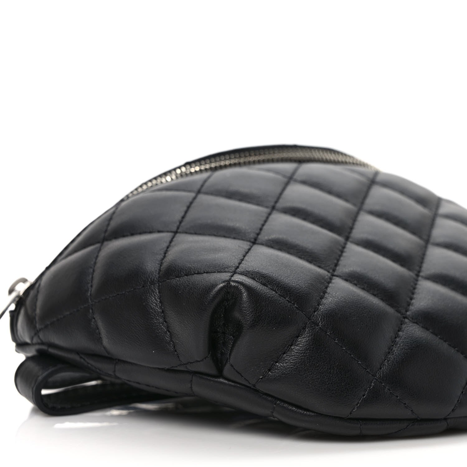 Chanel Calfskin Quilted Waist Belt Bag Black 8 of 10