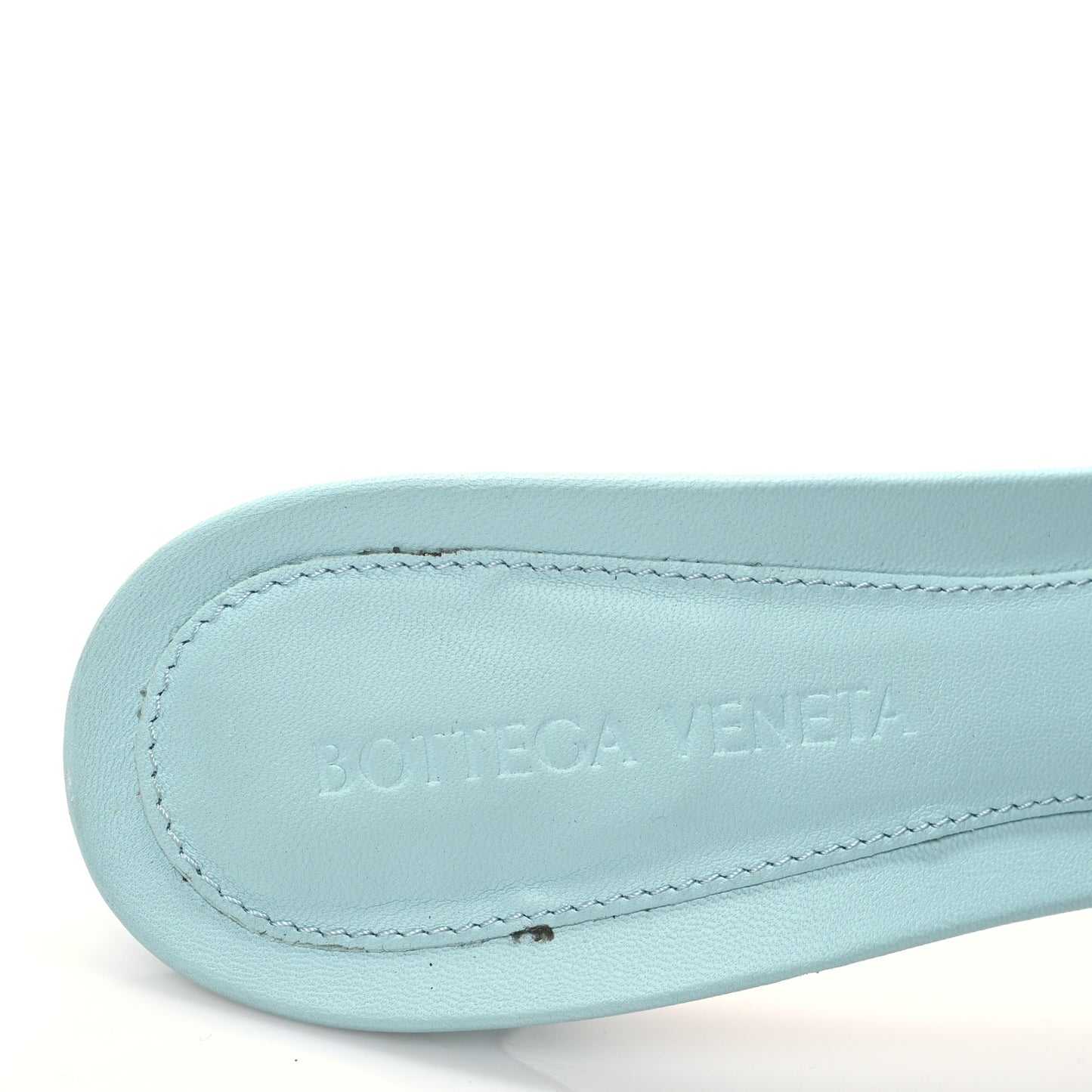 Nappa Matelasse Padded Mule Sandals 37.5 Topazio