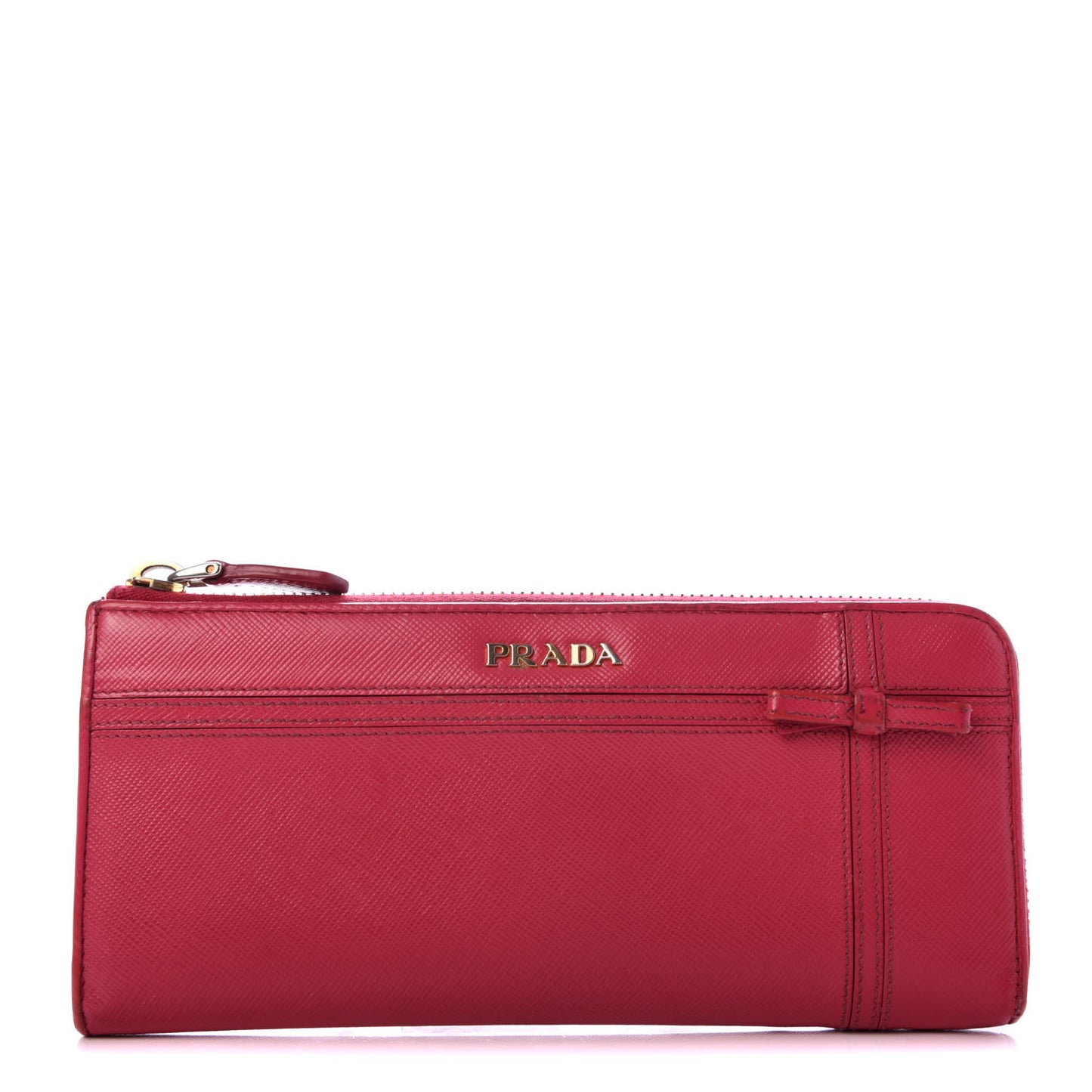Saffiano Zip Around Bow Wallet Ibisco