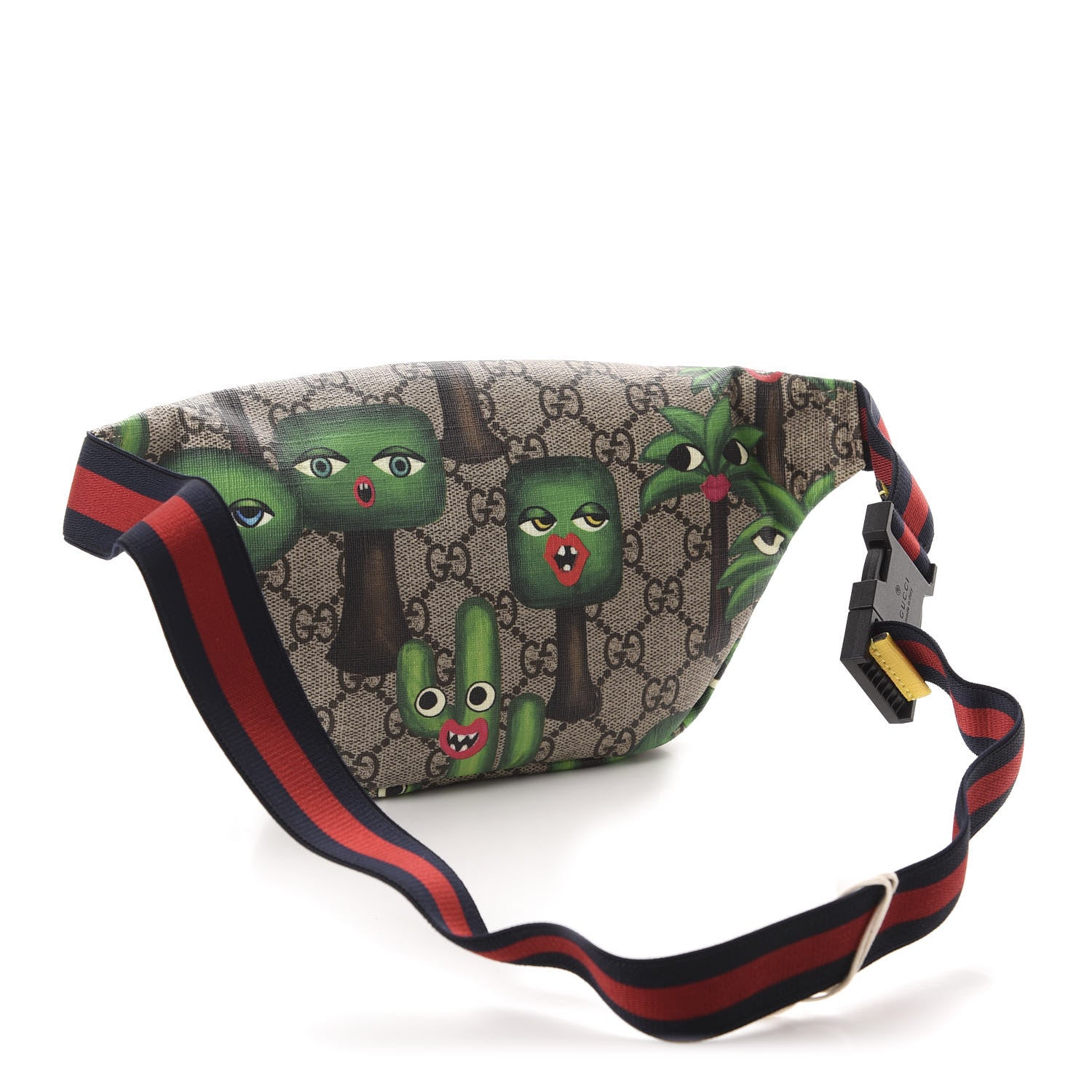 Gucci GG Supreme Monogram Smiling Plants Childrens Belt Bag Multicolor 3 of 10