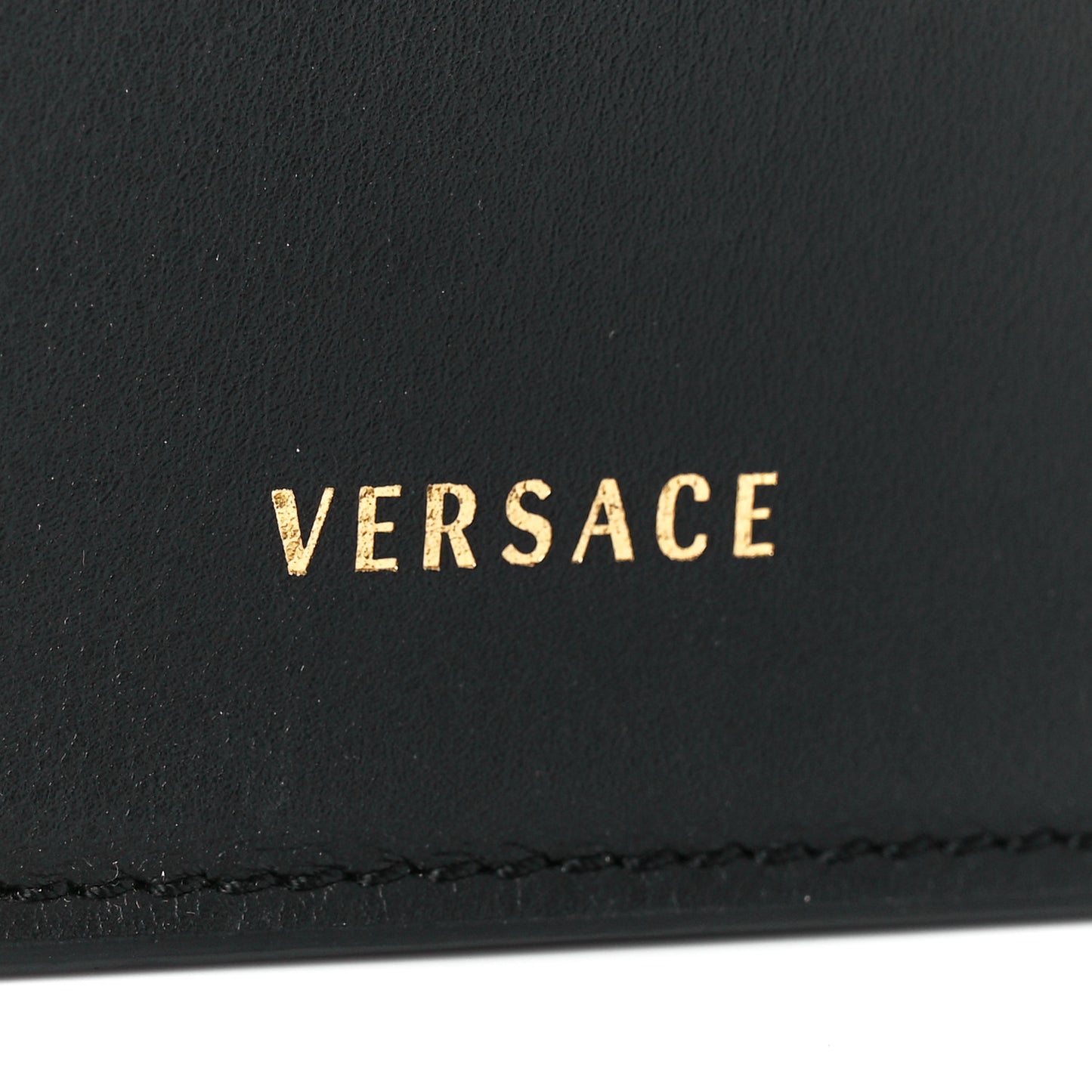 Vitello Barocco Virtus Top Handle Shoulder Bag Black