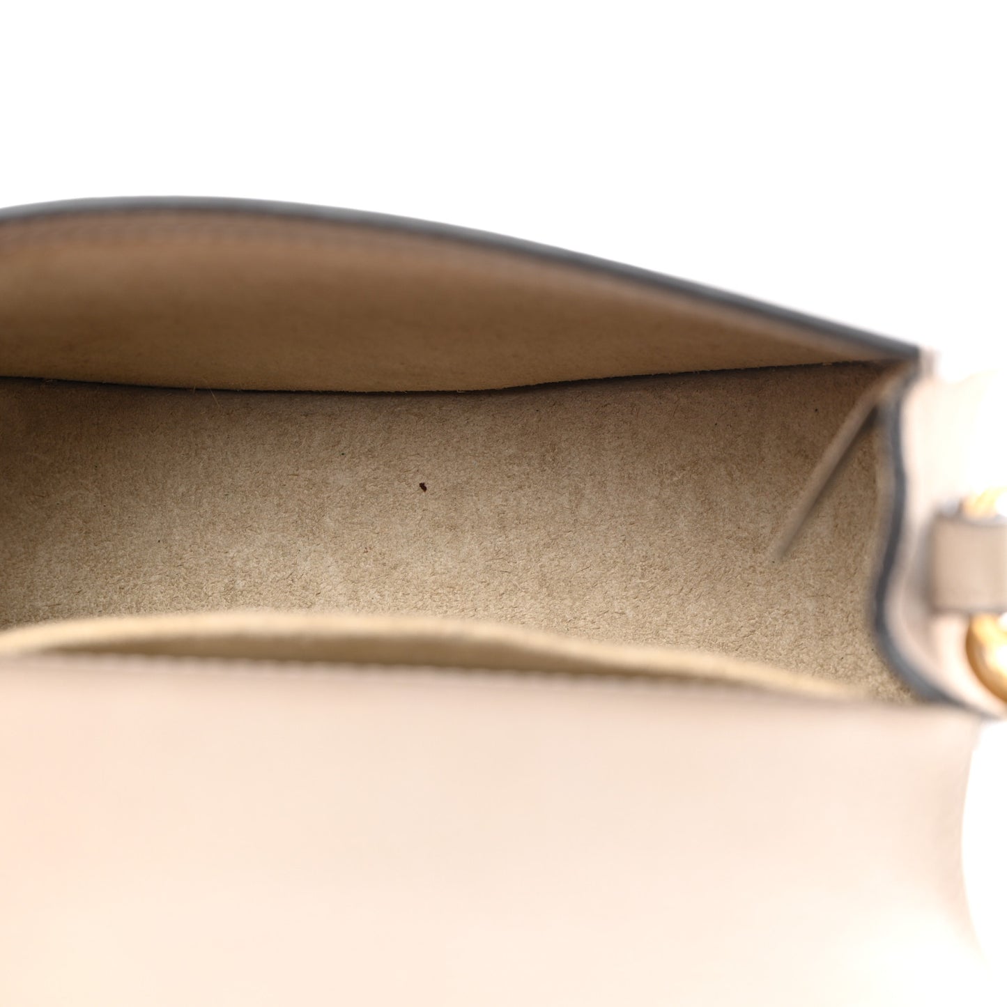 Calfskin Suede Small Nile Bracelet Bag Motty Grey