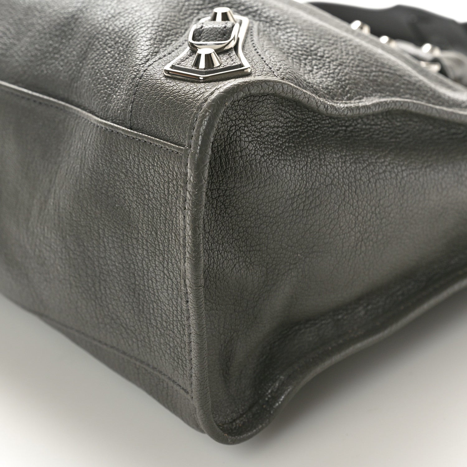 Balenciaga Chevre Silver Metallic Edge Hardware City Gris Acier 11 of 11