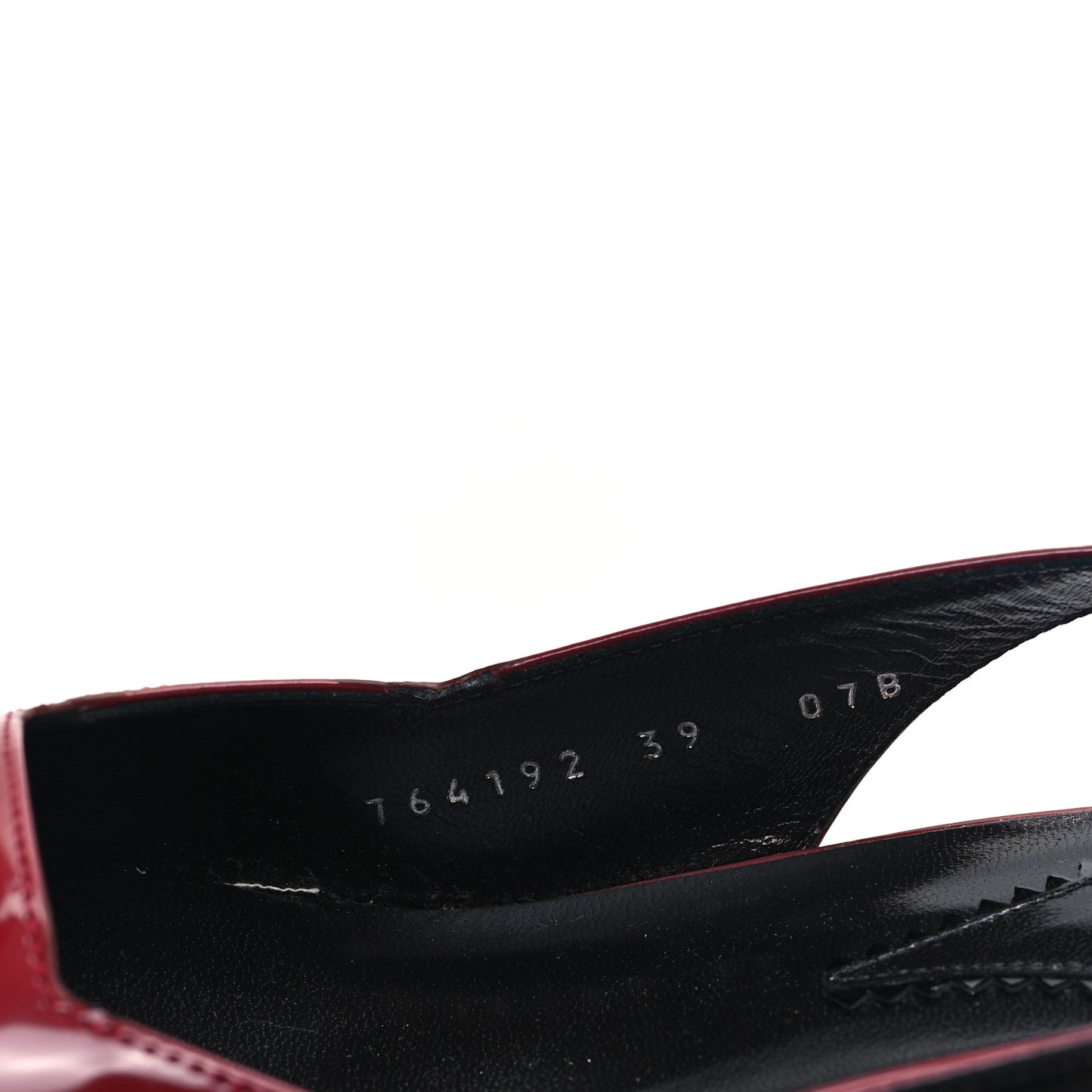 Nappa Mallory Pointed Toe Slingback Sandal 39 New 39 New Cherry