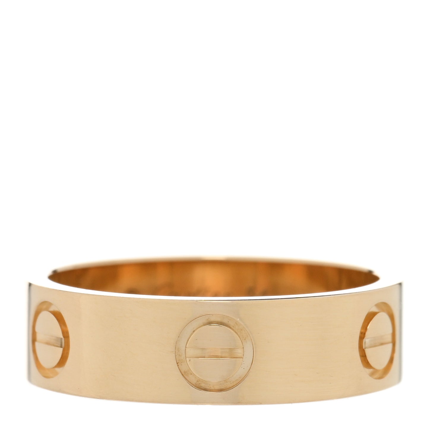 18K Yellow Gold 5.5mm LOVE Ring 54 6.75