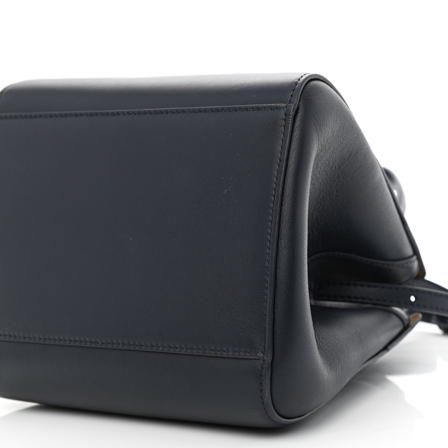 Loewe Calfskin Small Hammock Nugget Shoulder Bag Navy 9 of 9