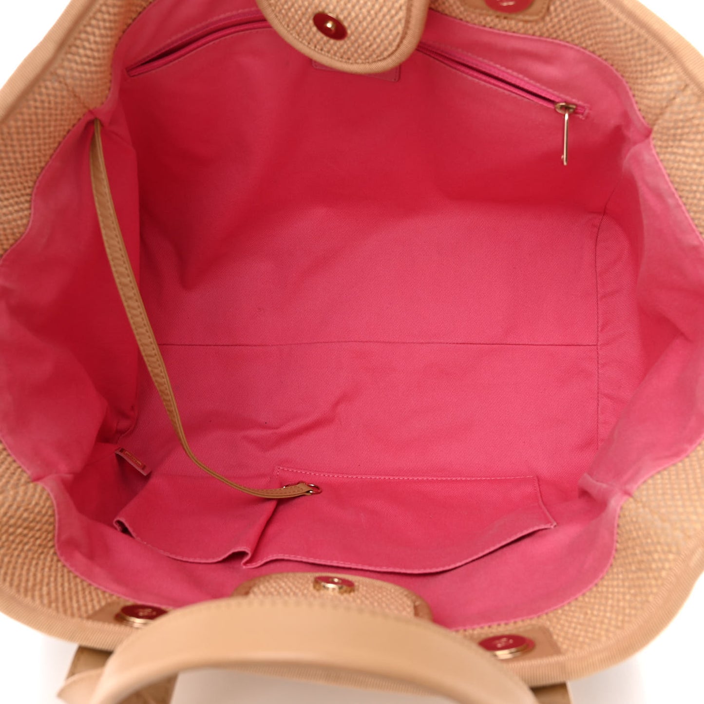 Straw Raffia Calfskin Striped Medium Deauville Tote Black Beige Ivory