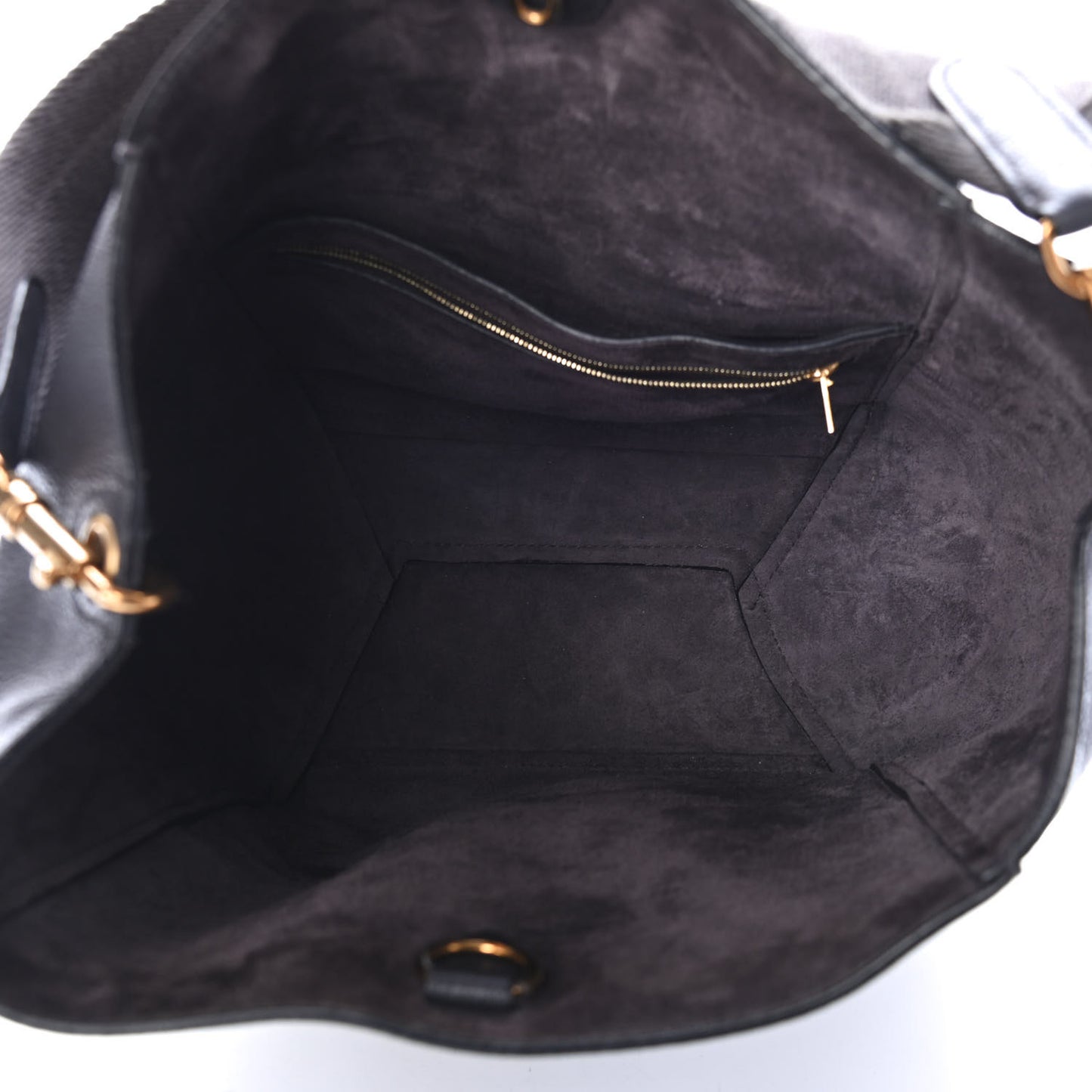 Soft Grained Calfskin Sangle Bucket Bag Grey