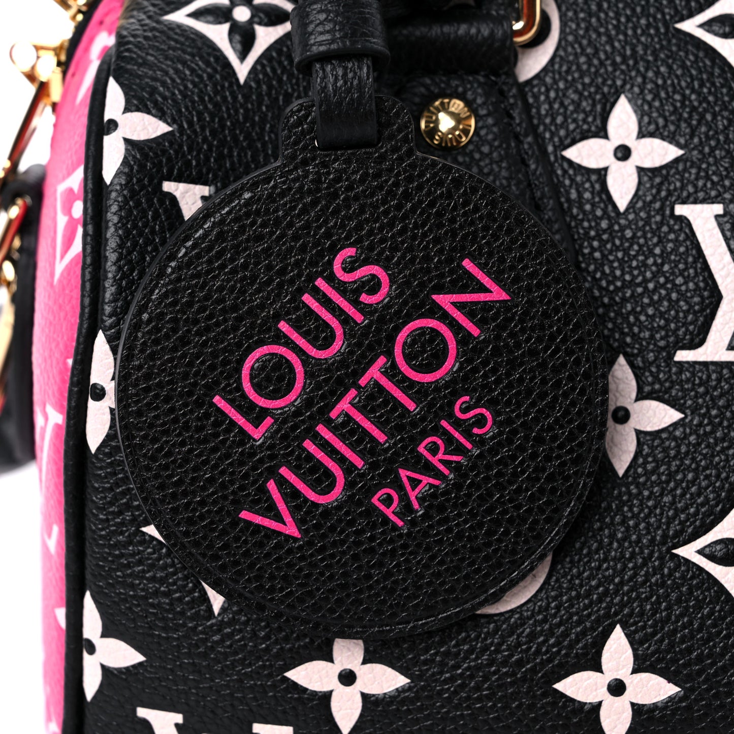 Empreinte Monogram Spring in the City Speedy Bandouliere 20 Black White Pink