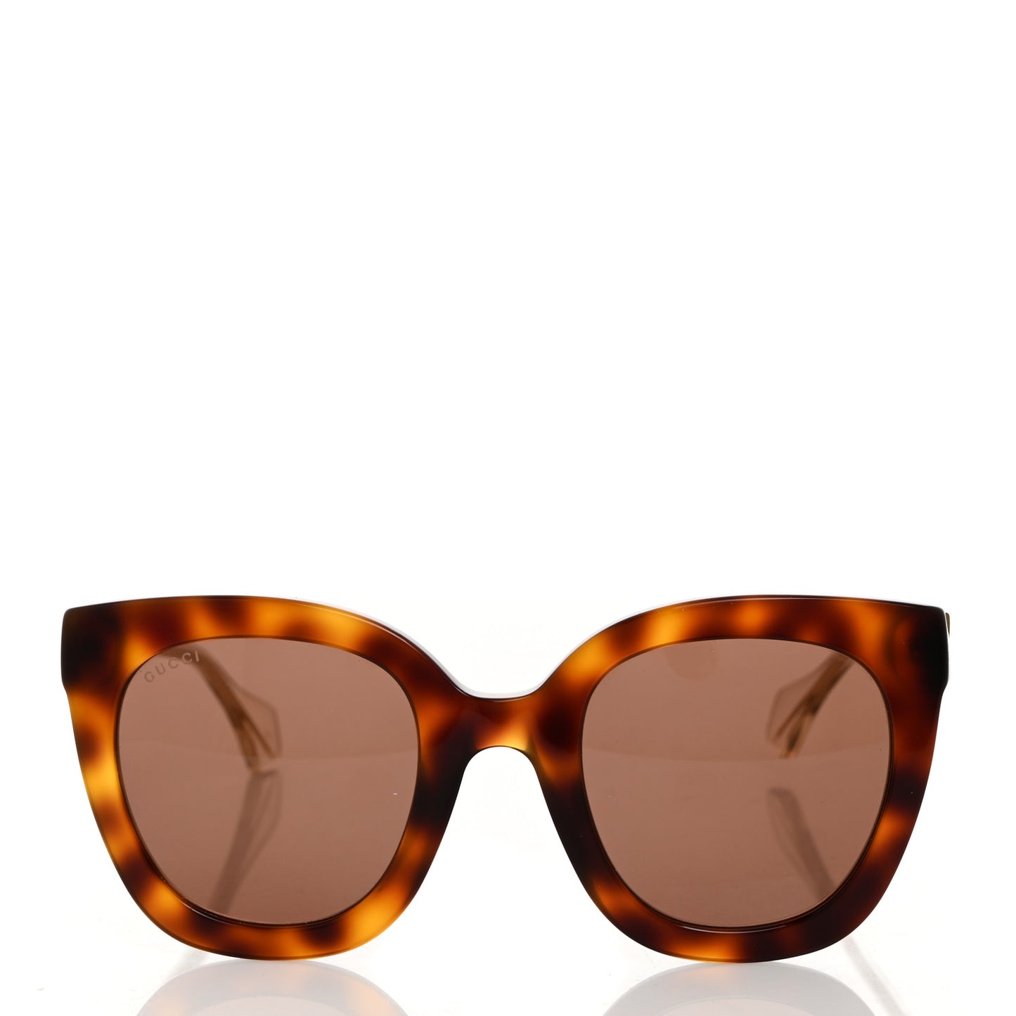 Acetate Crystal Square Sunglasses GG0564S Tortoise