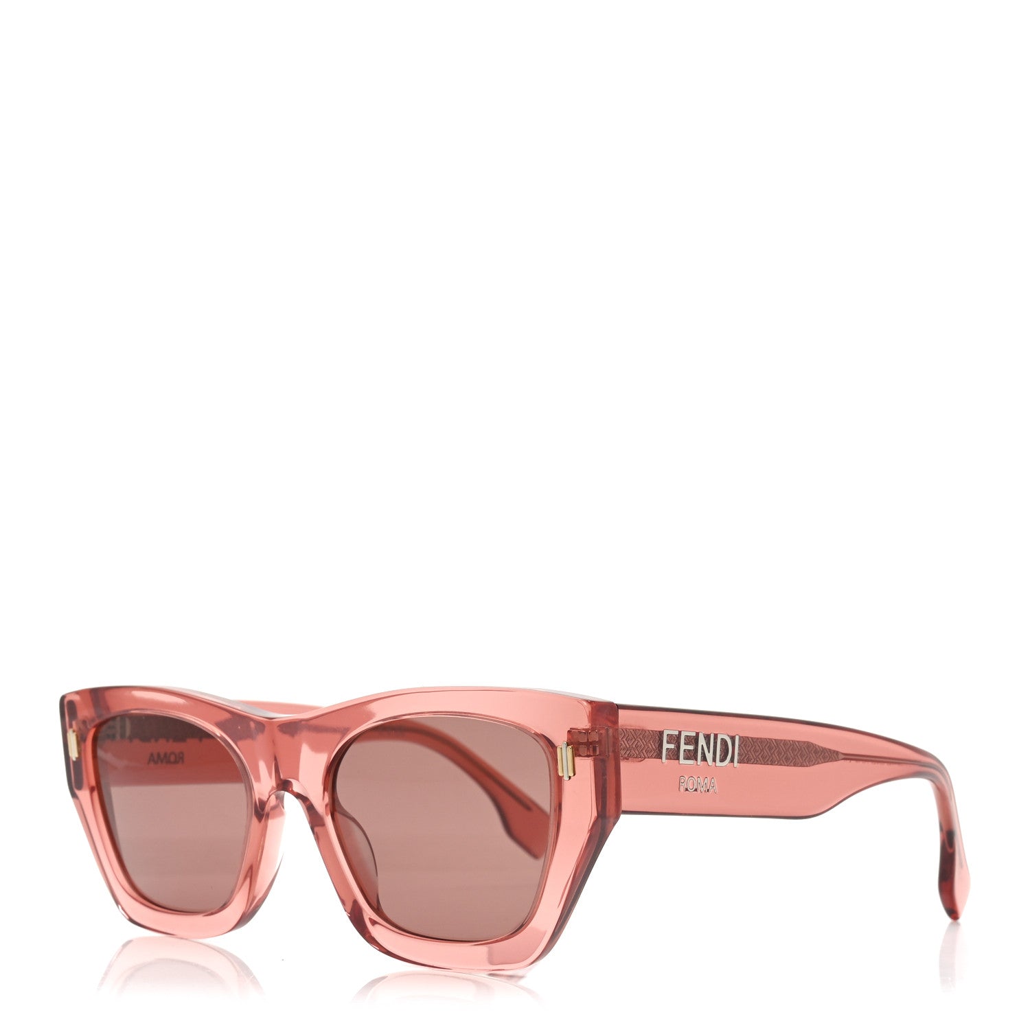 Fendi Acetate Fendi Square Sunglasses FE40100I Pink 1767699  display picture 2