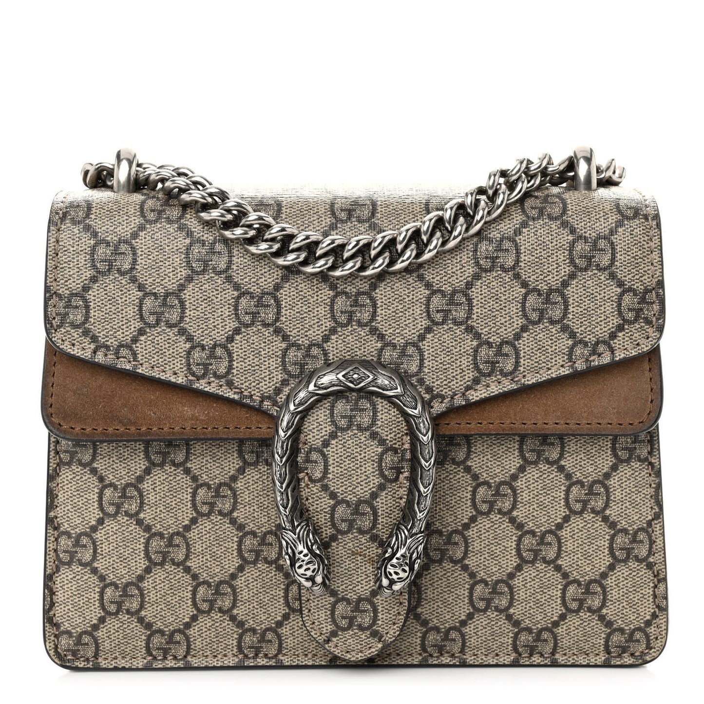 GG Supreme Monogram Mini Dionysus Shoulder Bag Taupe