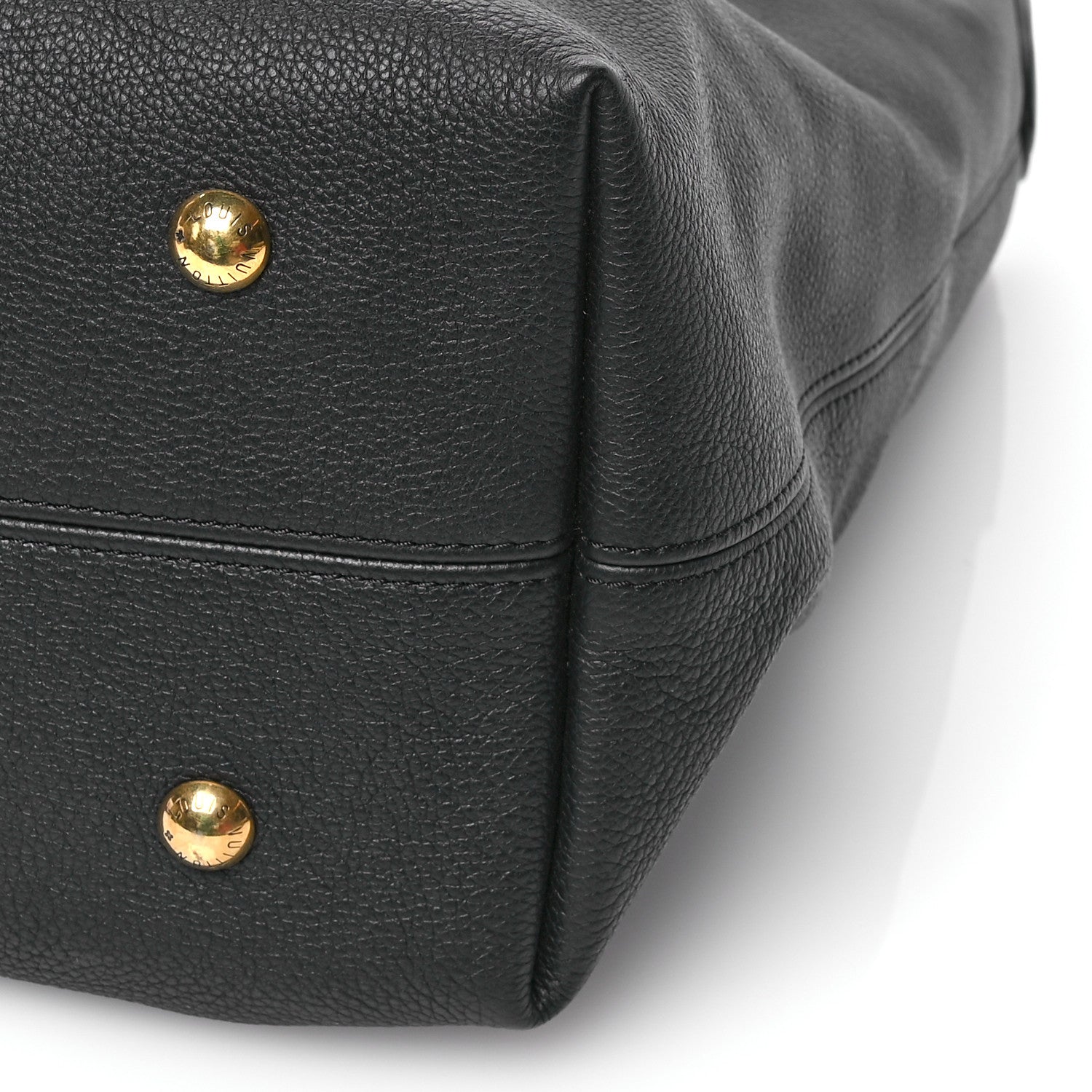 Louis Vuitton Grained Calfskin Low Key Hobo MM Black 9 of 9