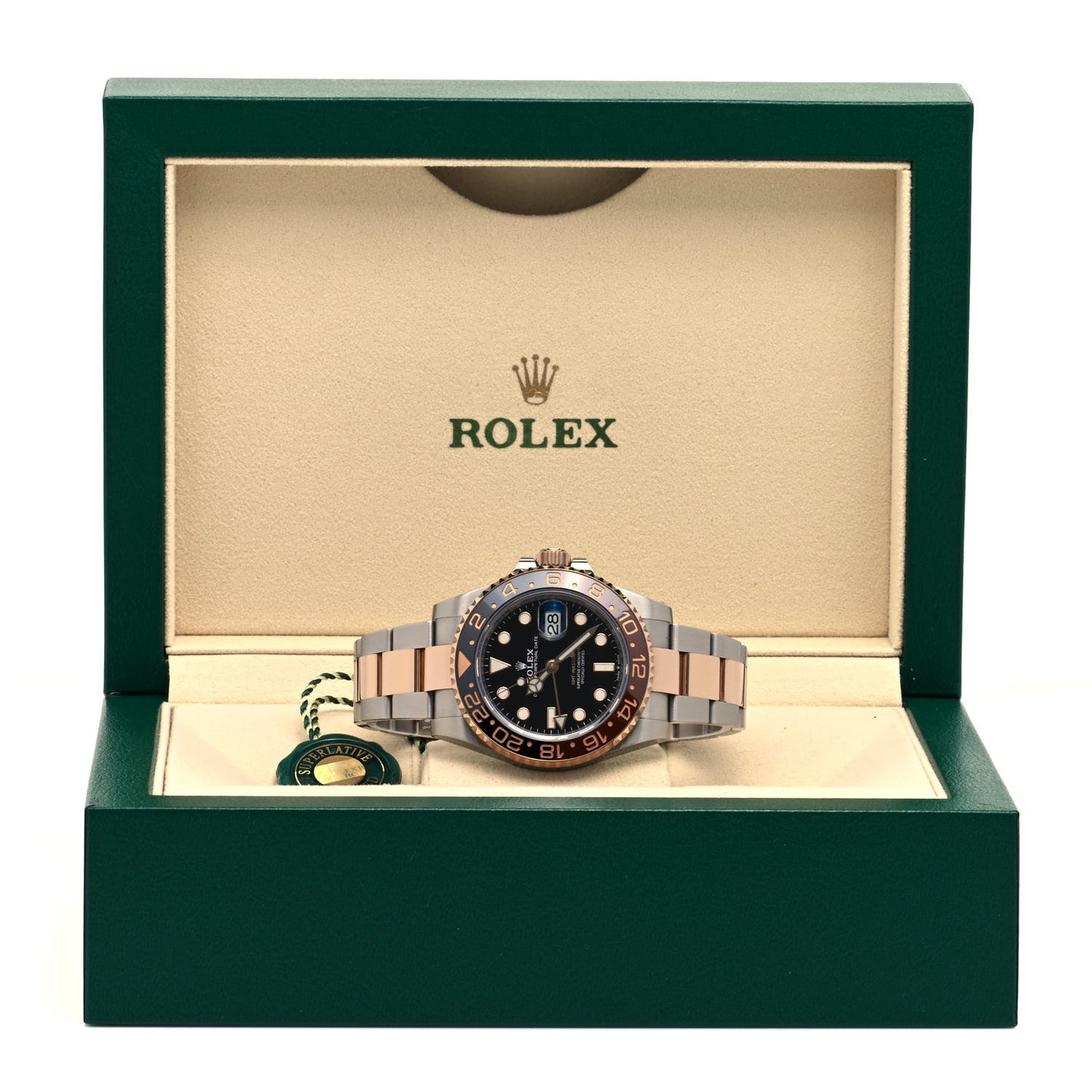Stainless Steel 18K Everose Gold 40mm GMT-Master II Root Beer Watch 126711CHNR