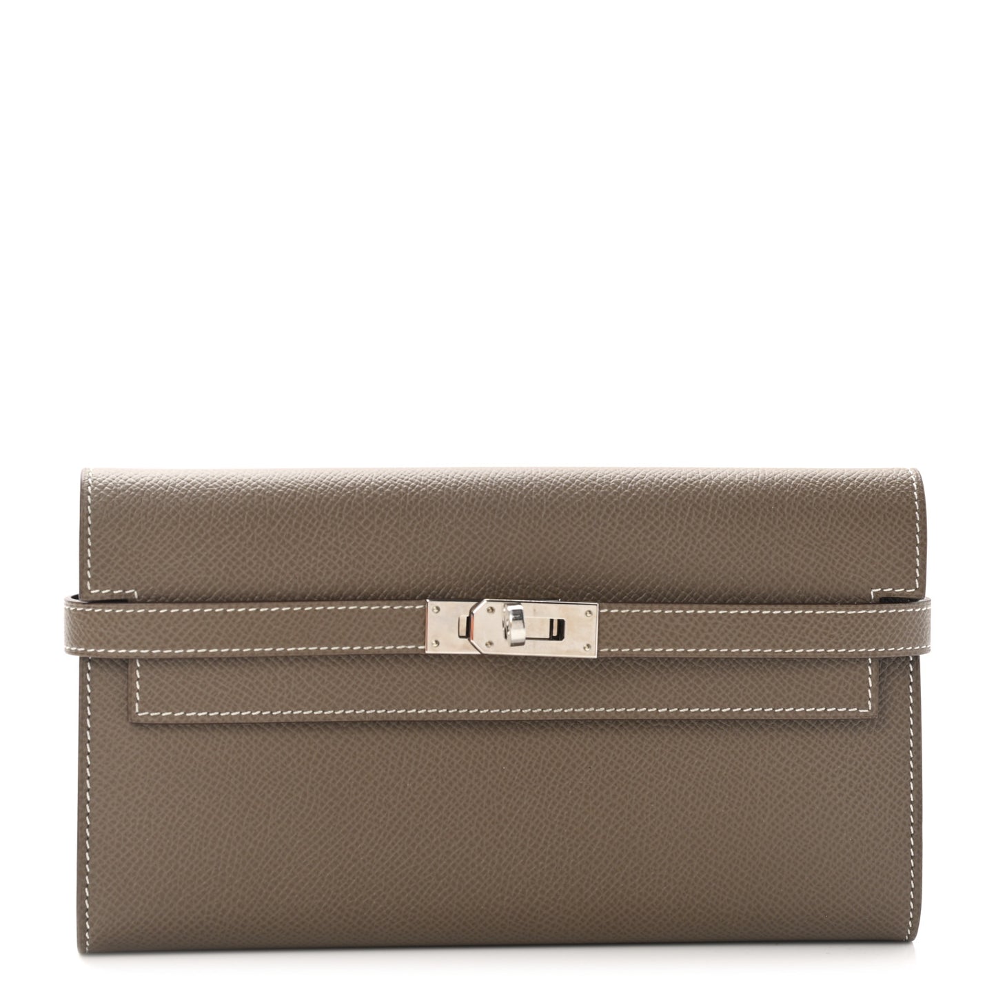 Epsom Kelly Longue Wallet Etoupe