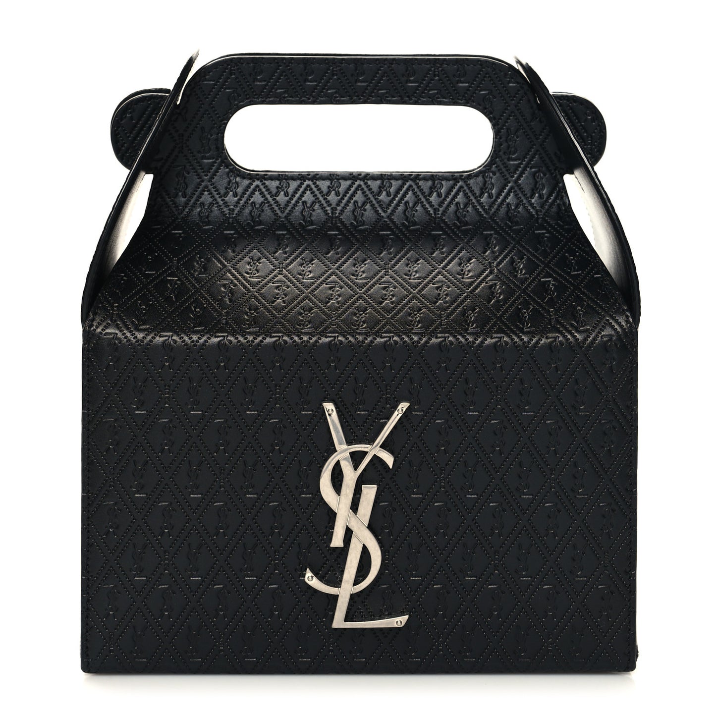 Calfskin Monogram Take Away Box Black