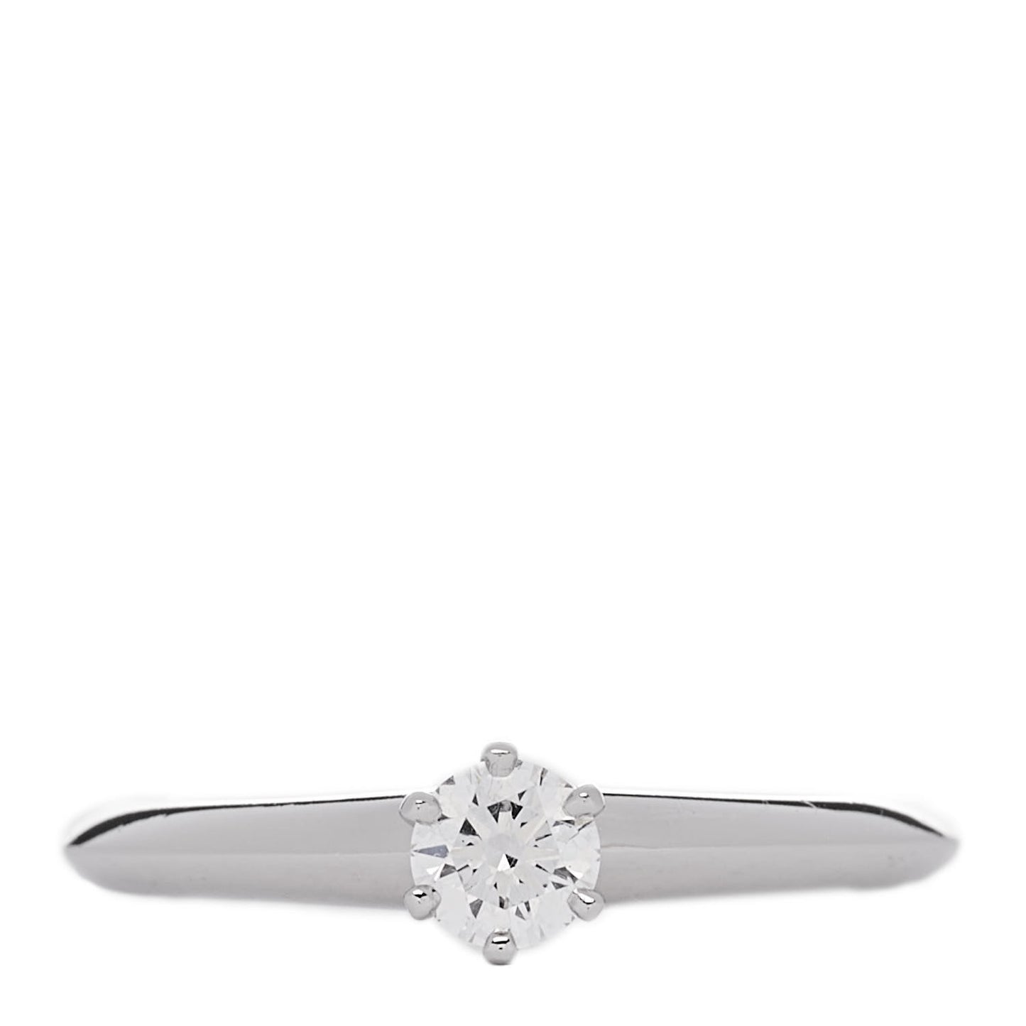 Platinum Diamond .24ct Solitaire Engagement Ring 49 5