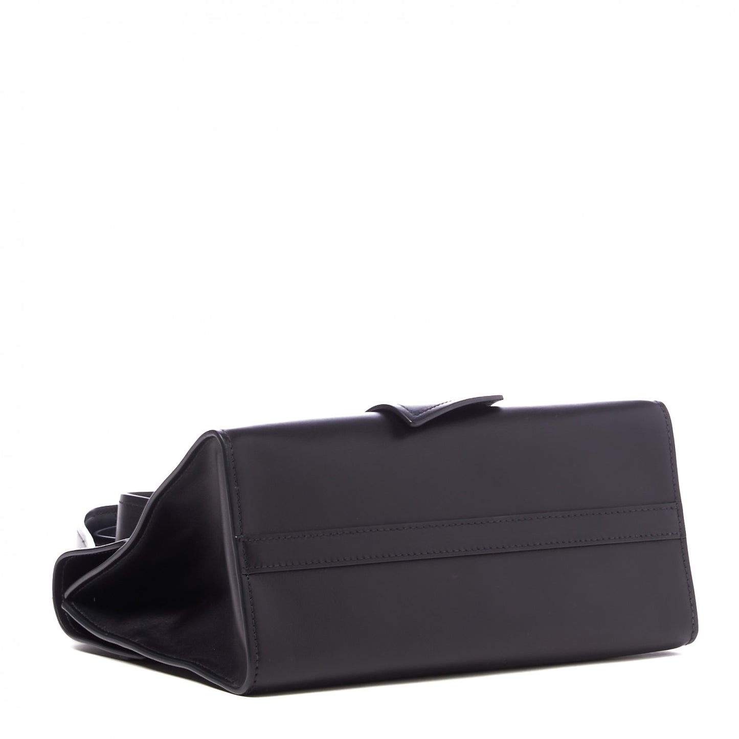 City Calf Ribbon Shoulder Bag Black