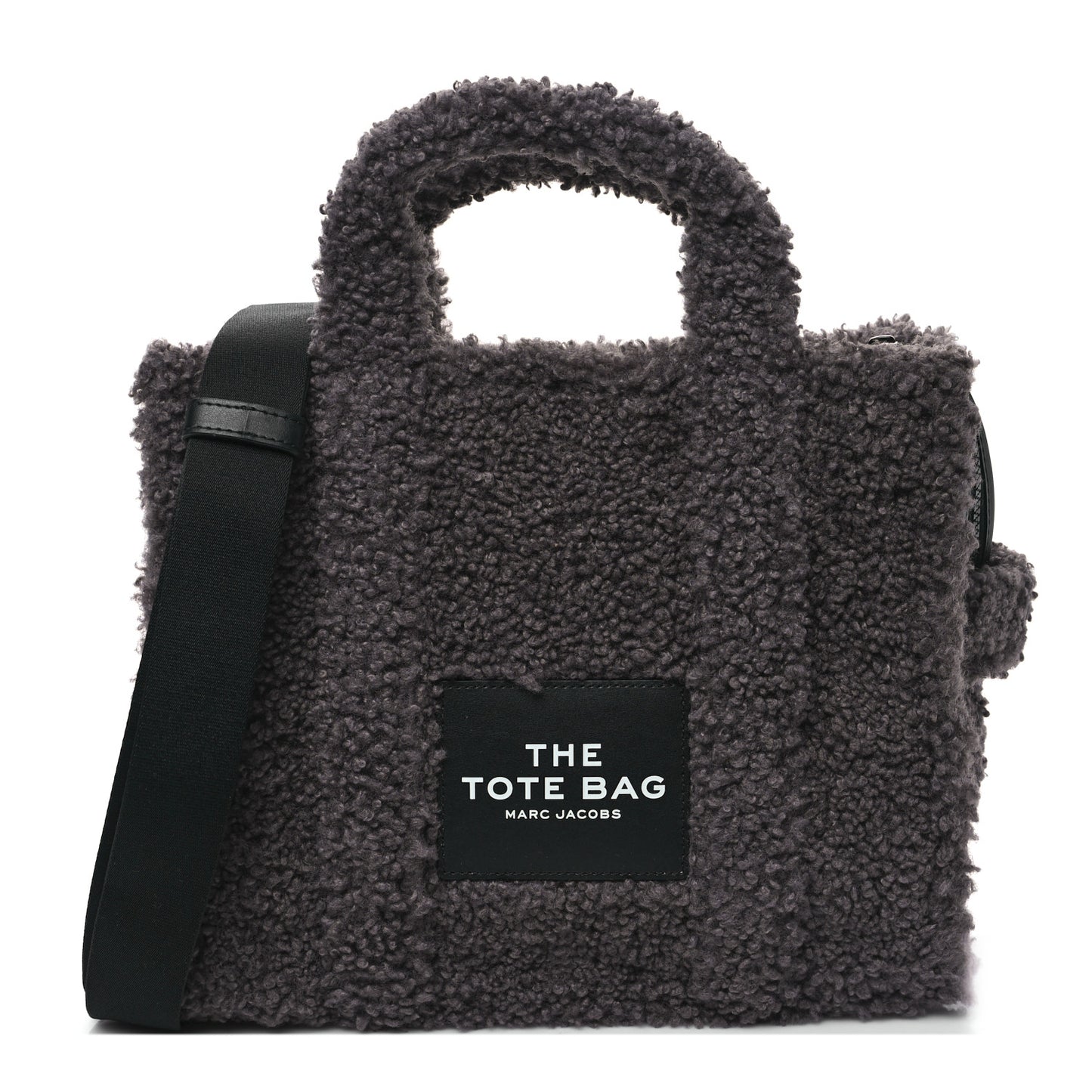 Polyester Cotton Small The Teddy Traveler Tote Bag Grey