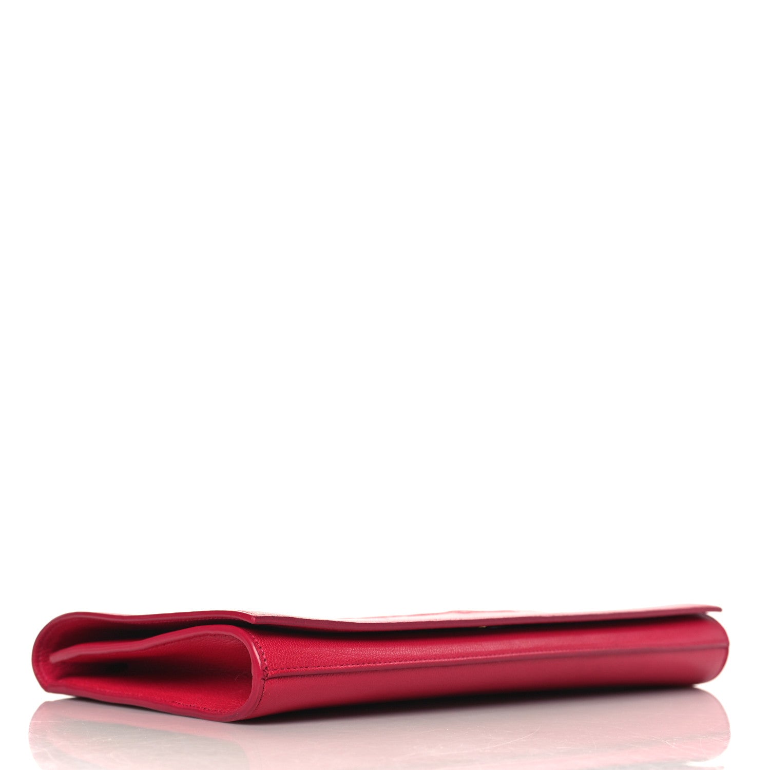 Saint Laurent Calfskin Monogram Large Belle De Jour Clutch Fuchsia 5 of 9