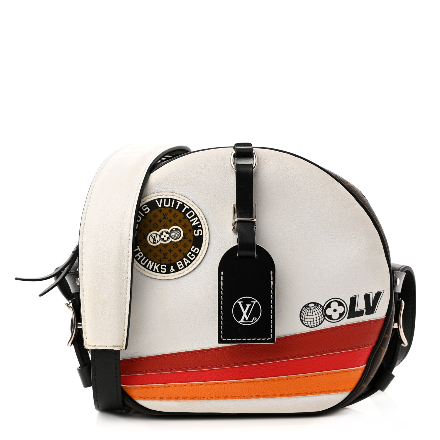 Louis Vuitton Calfskin Monogram LV Airline Boite Chapeau Souple White 1 of 13