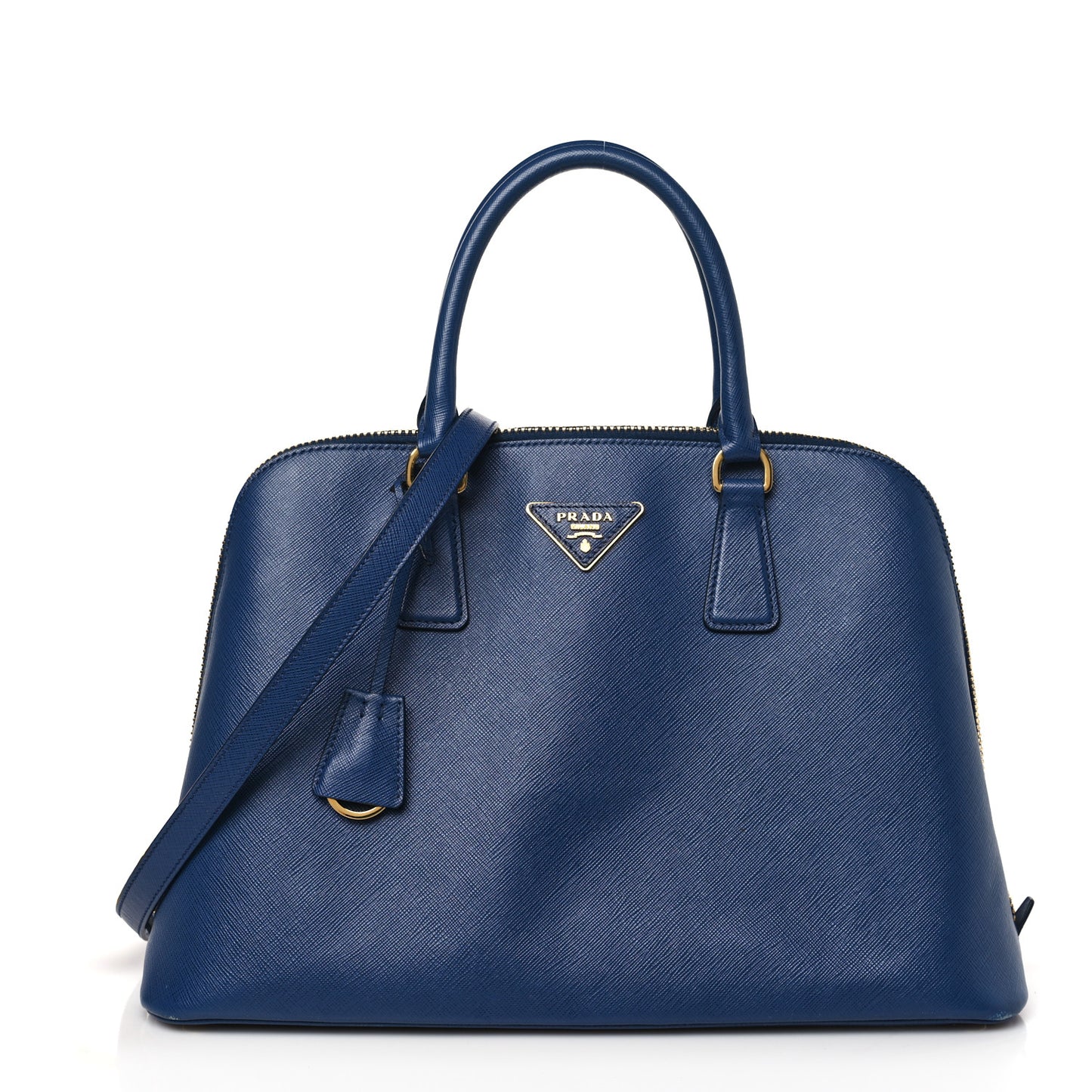 Saffiano Lux Medium Promenade Tote Bluette