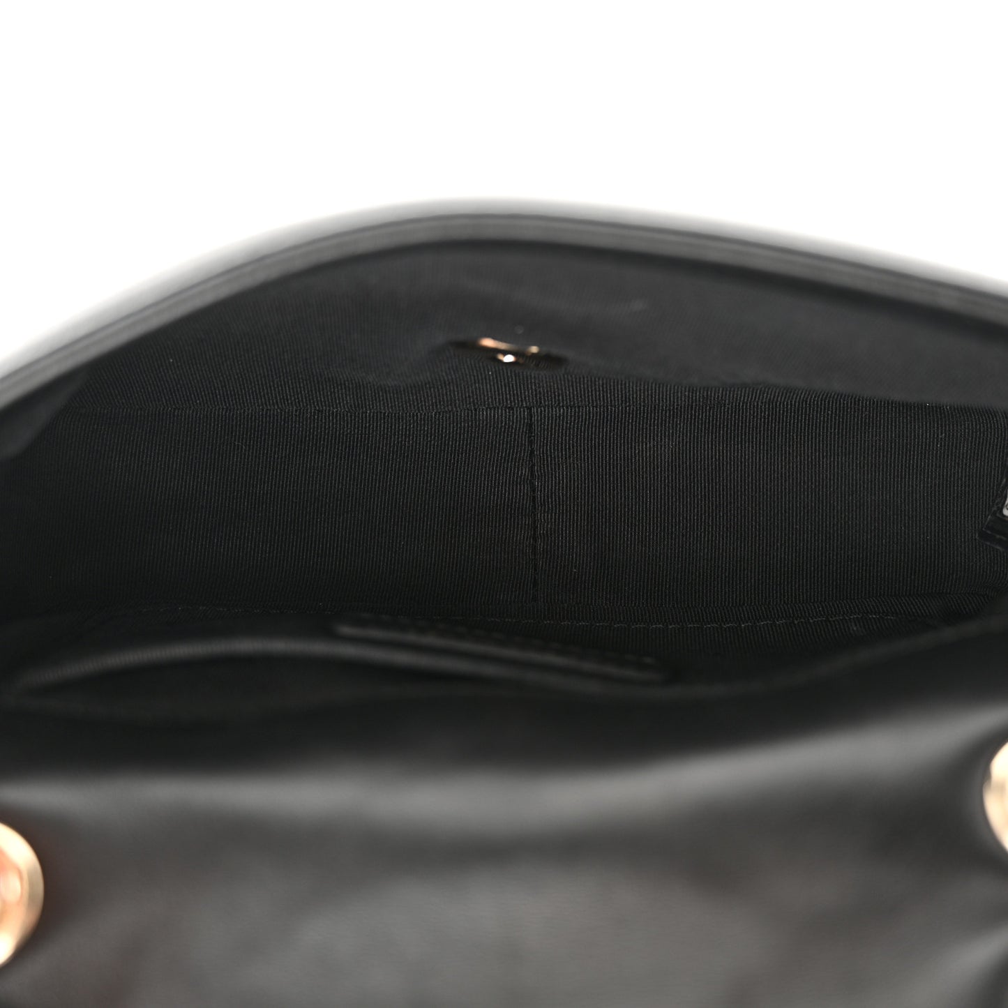 Lambskin Small Entwined Chain Flap Black