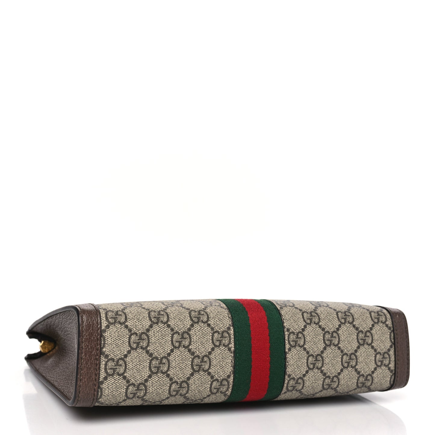 GG Supreme Monogram Web Ophidia Pouch Brown