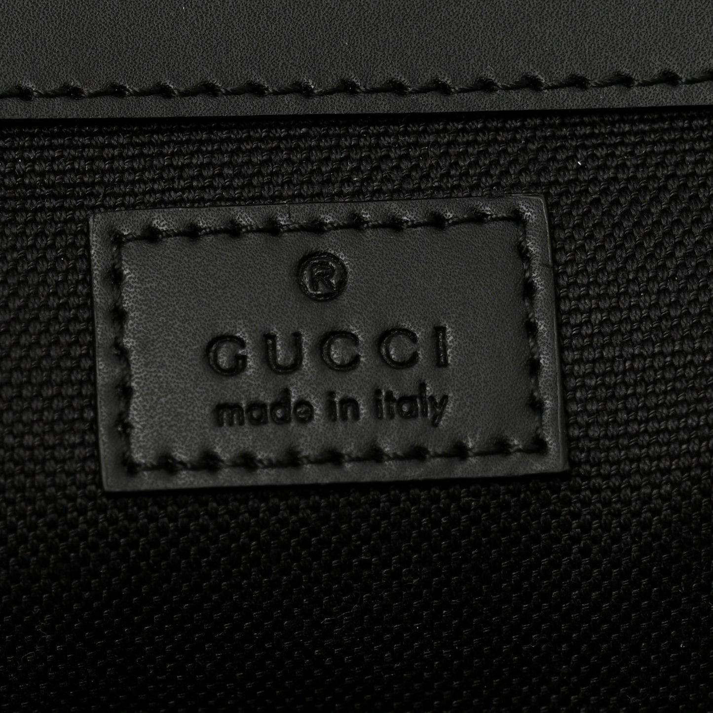 Soft GG Supreme Monogram Calfskin Web Double Buckle Backpack Black