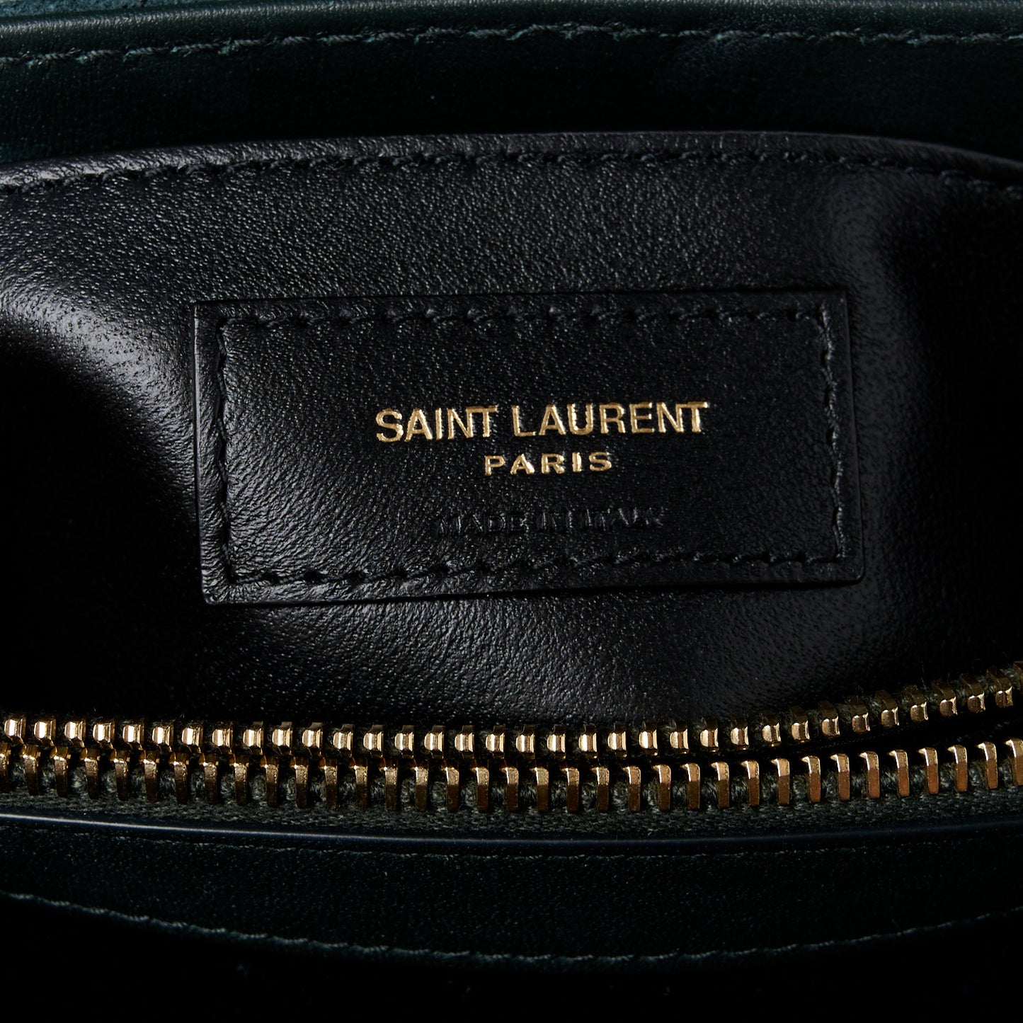 Suede Calfskin Y Quilted Monogram Small Loulou Chain Satchel Storm