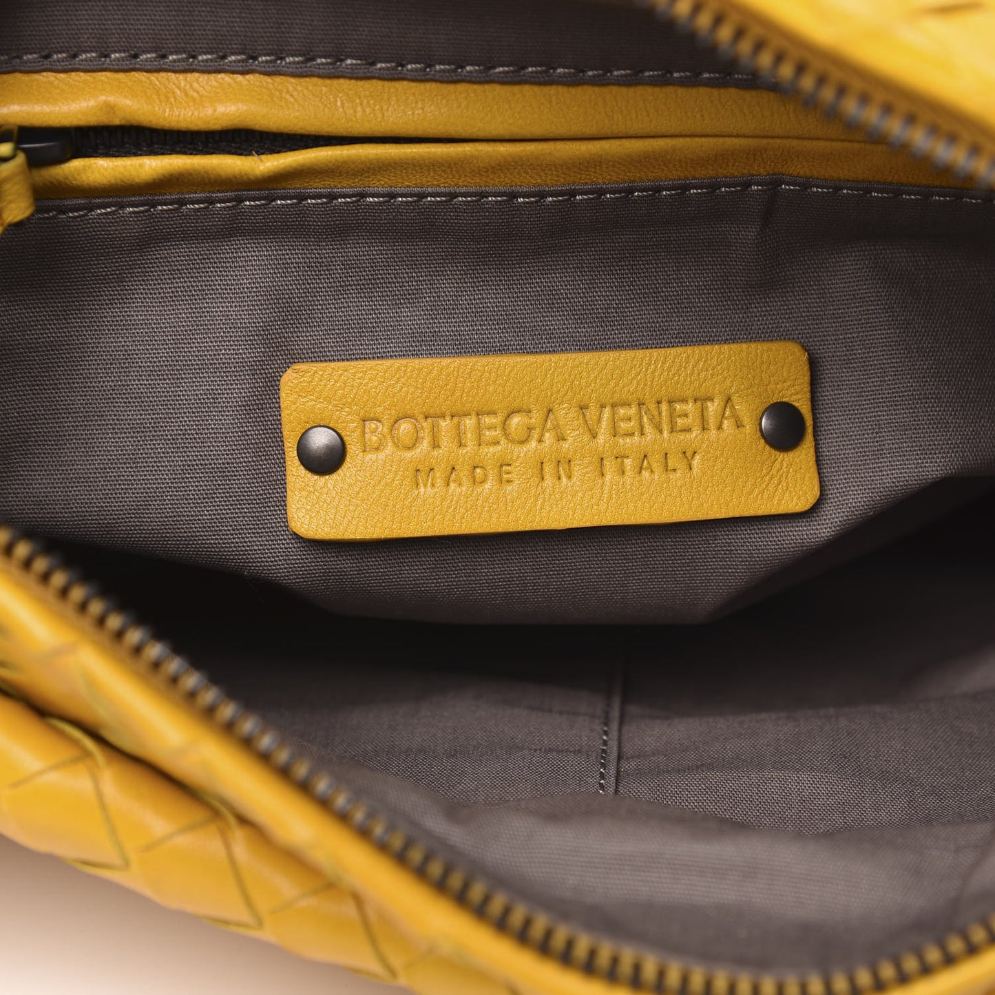 Nappa Intrecciato Small Camera Bag Yellow