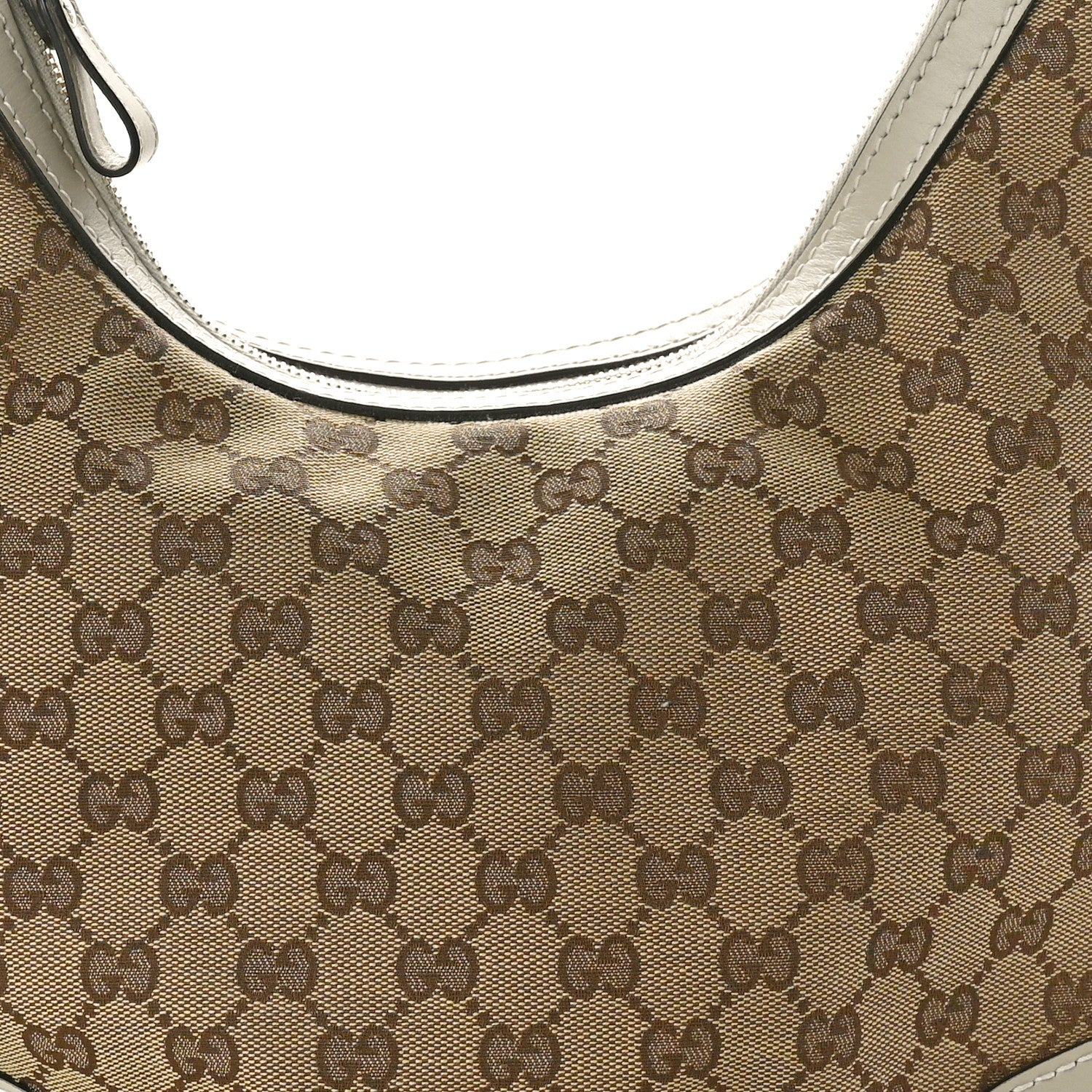 Gucci Monogram Medium Lovely Heart Hobo Off White 8 of 10